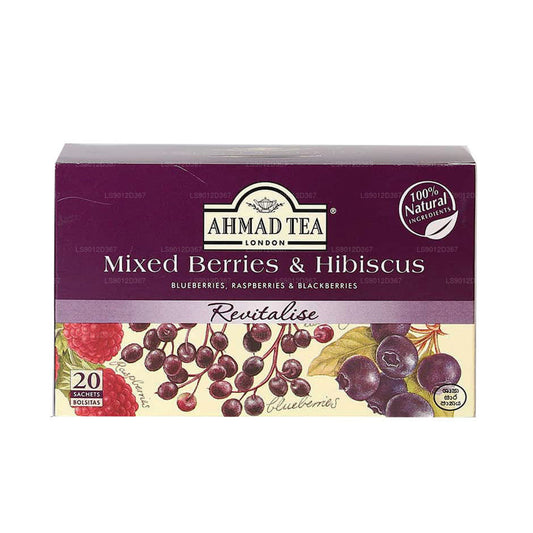 Ahmad Mixed Berry & Hibiscus 20 zakjes folie (40 g)