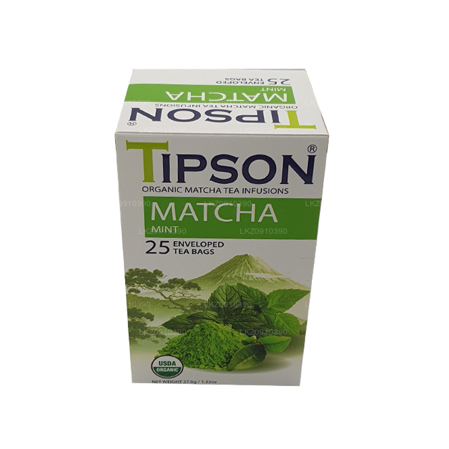 Tipson Tea biologische matcha en munt (37,5 g)