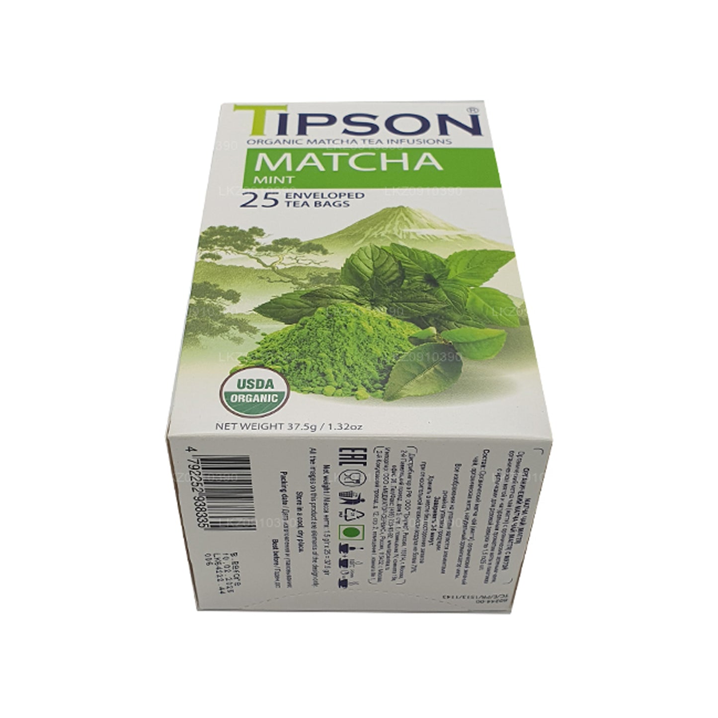 Tipson Tea biologische matcha en munt (37,5 g)