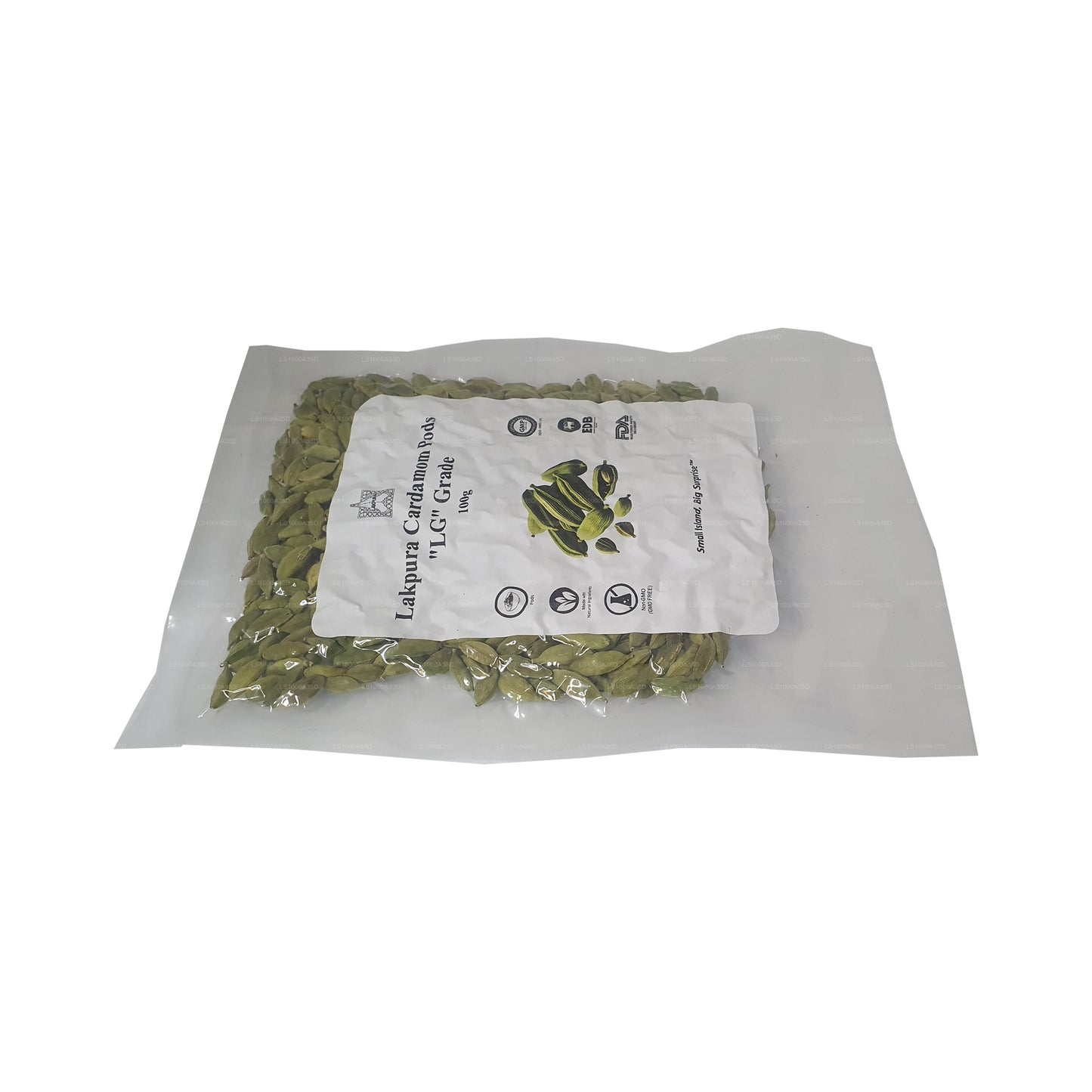 Lakpura Cardamom Pods „LG” Grade (100 g) Doos