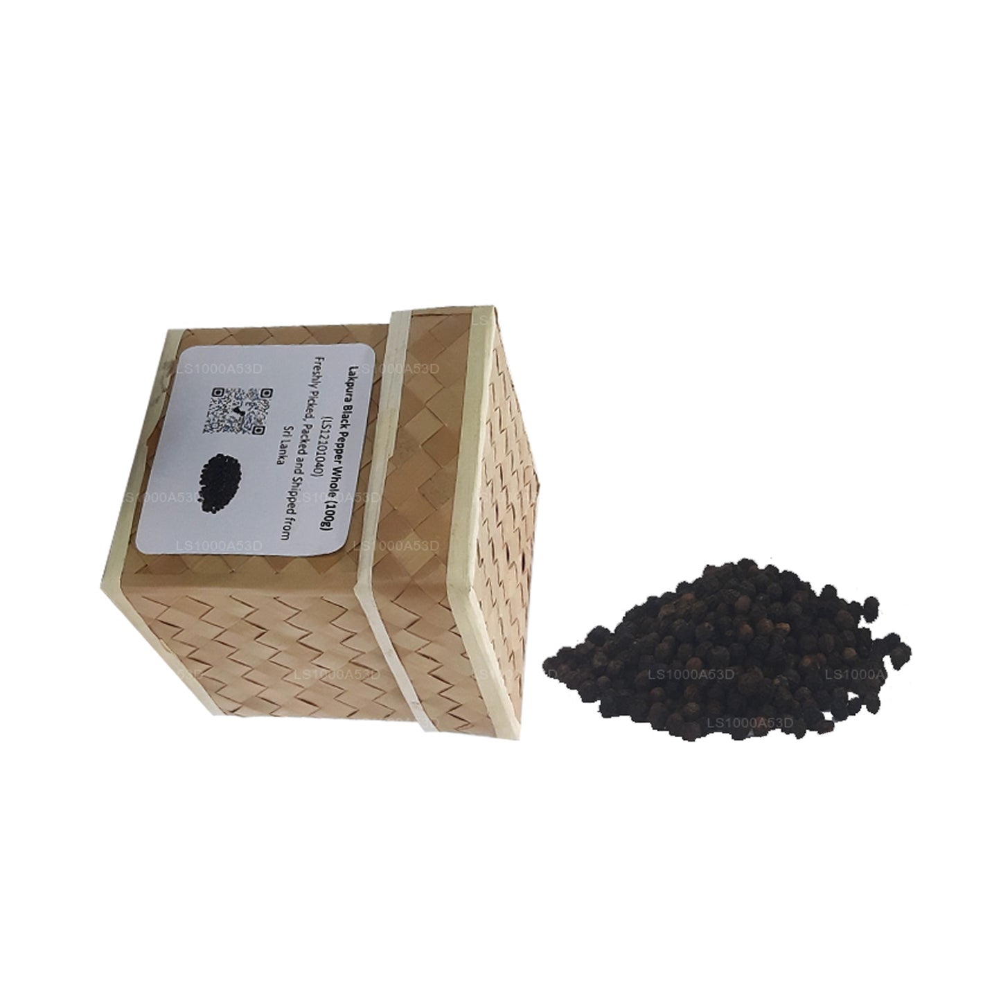 Lakpura zwarte peper in zijn geheel (100g) doos