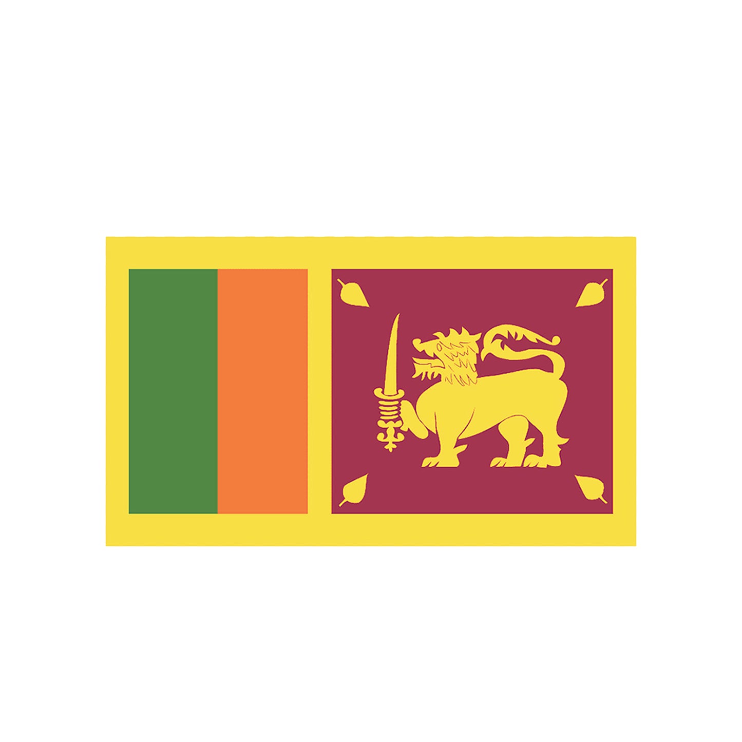 Nationale vlag van Sri Lanka