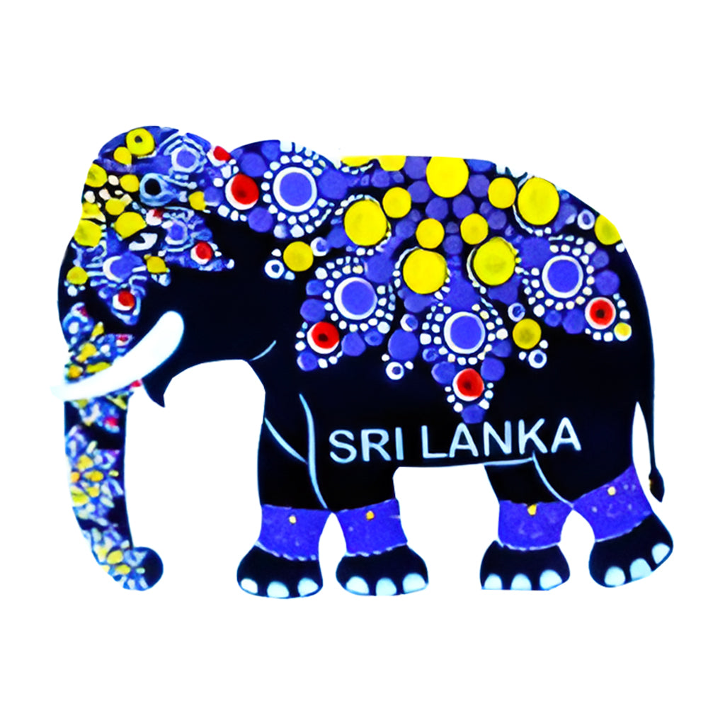 Traditionele koelkastmagneet van Kandy Elephant in Sri Lanka