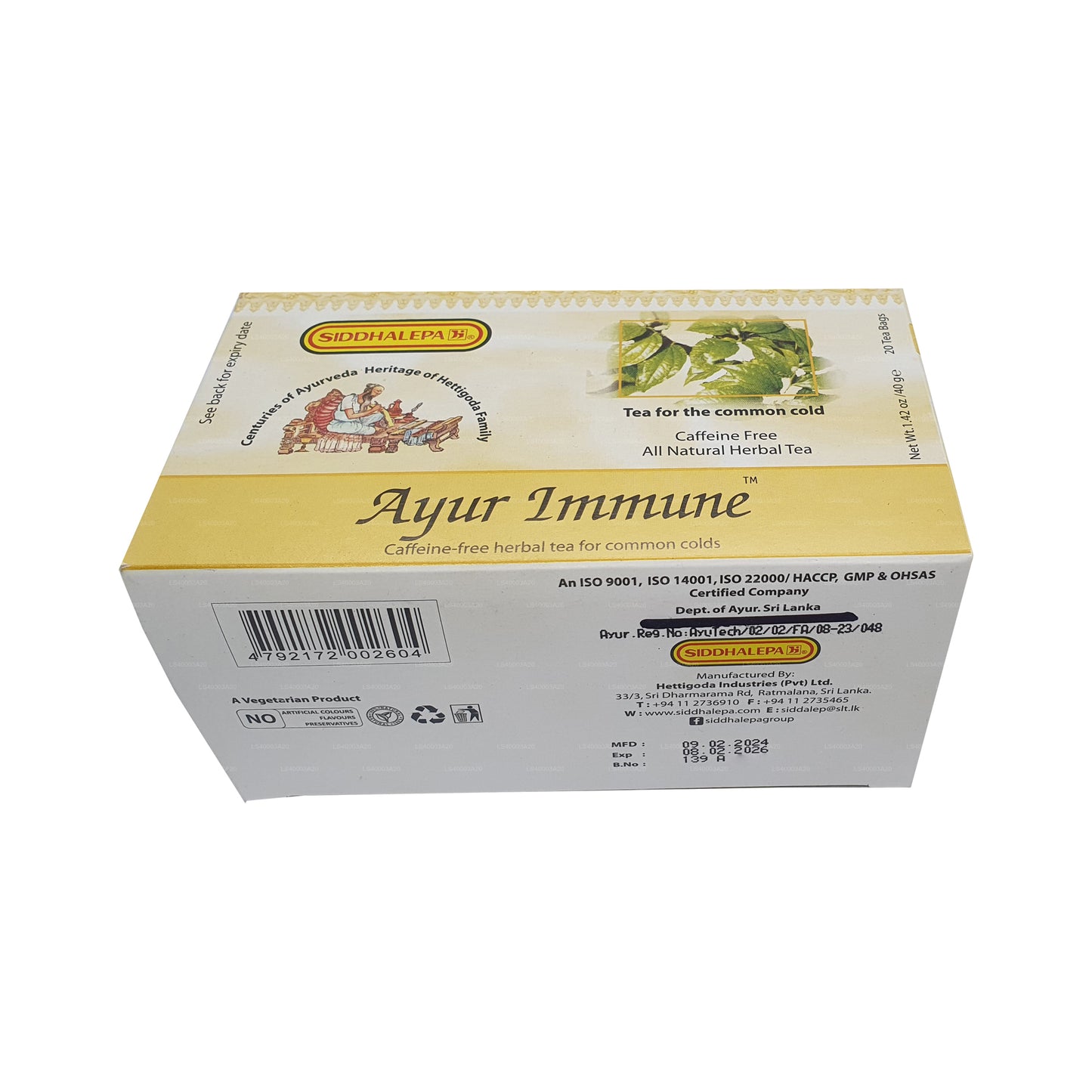 Siddhalepa Ayur immuunthee (40 g)