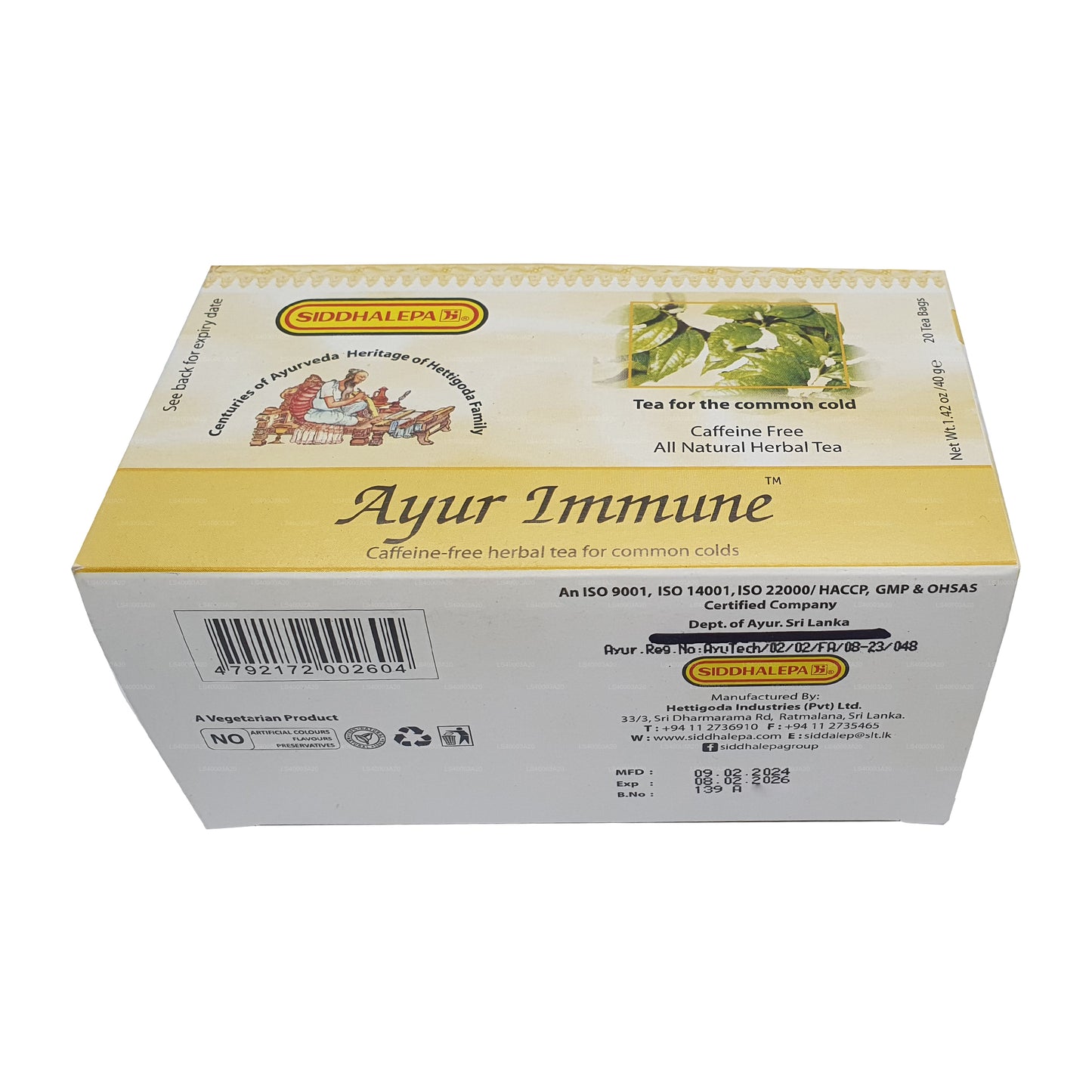 Siddhalepa Ayur immuunthee (40 g)