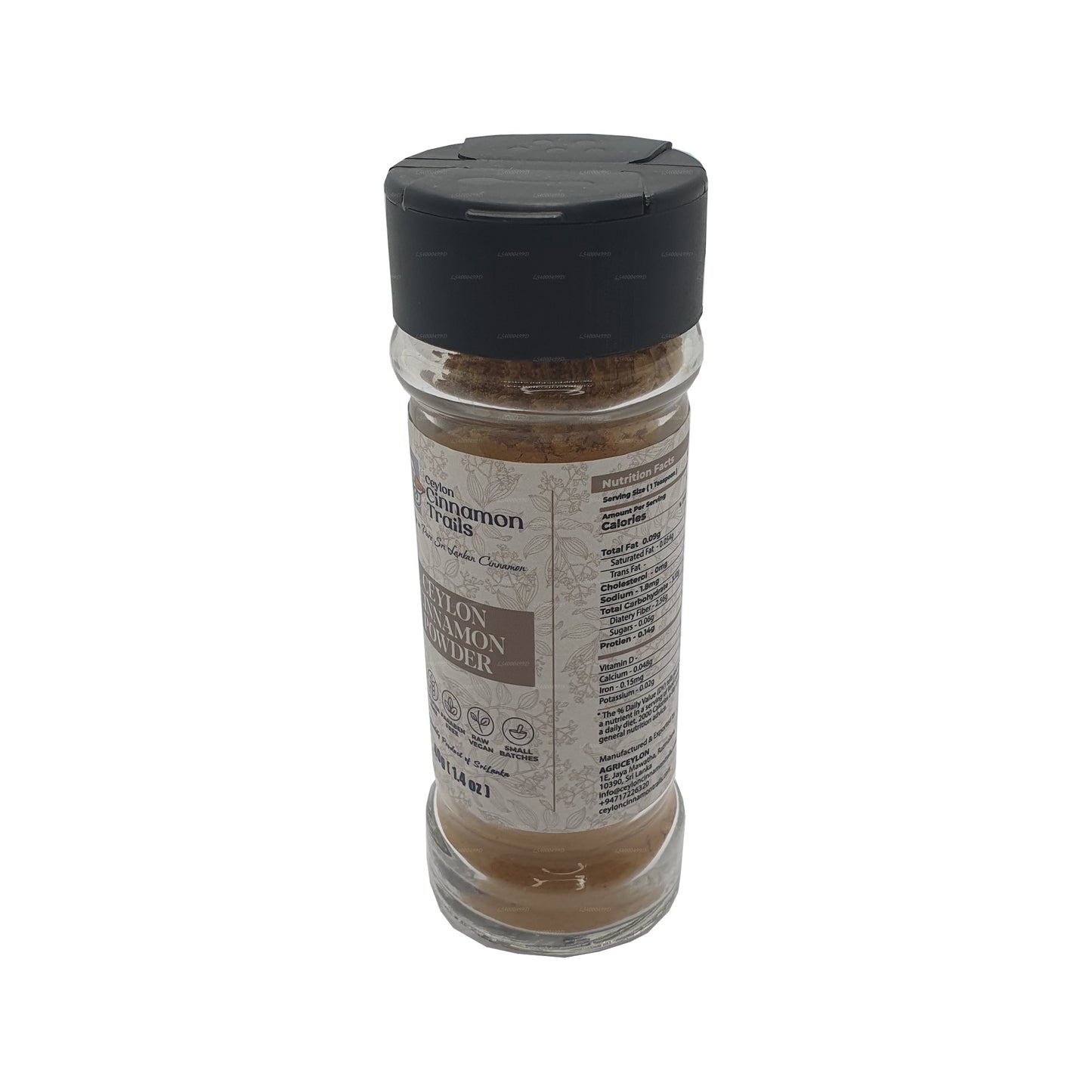 Ceylon Cinnamon Trails kaneelpoeder (40 g)