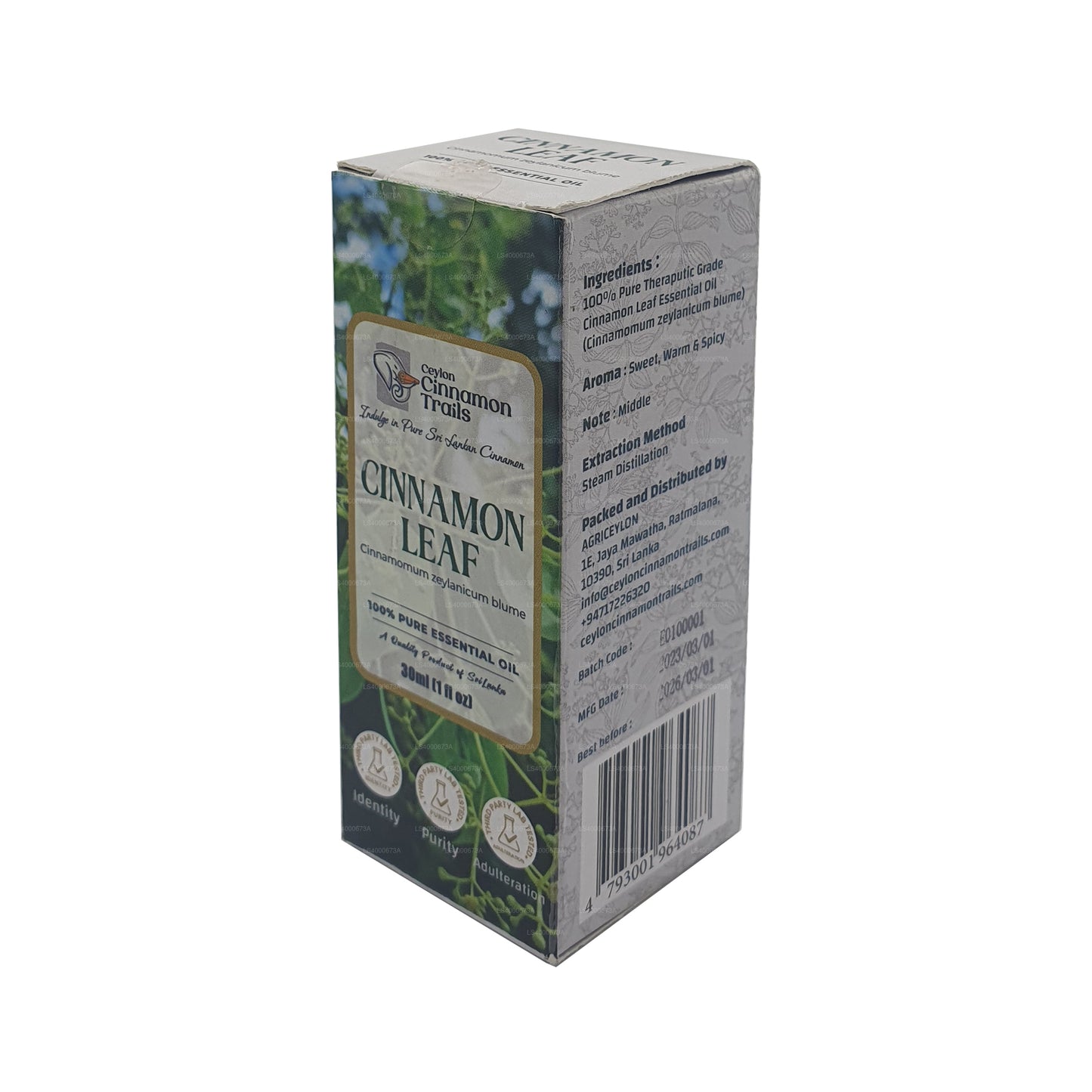 Ceylon Cinnamon Trails Cinnamon Leaf Essentials-olie (10 ml)