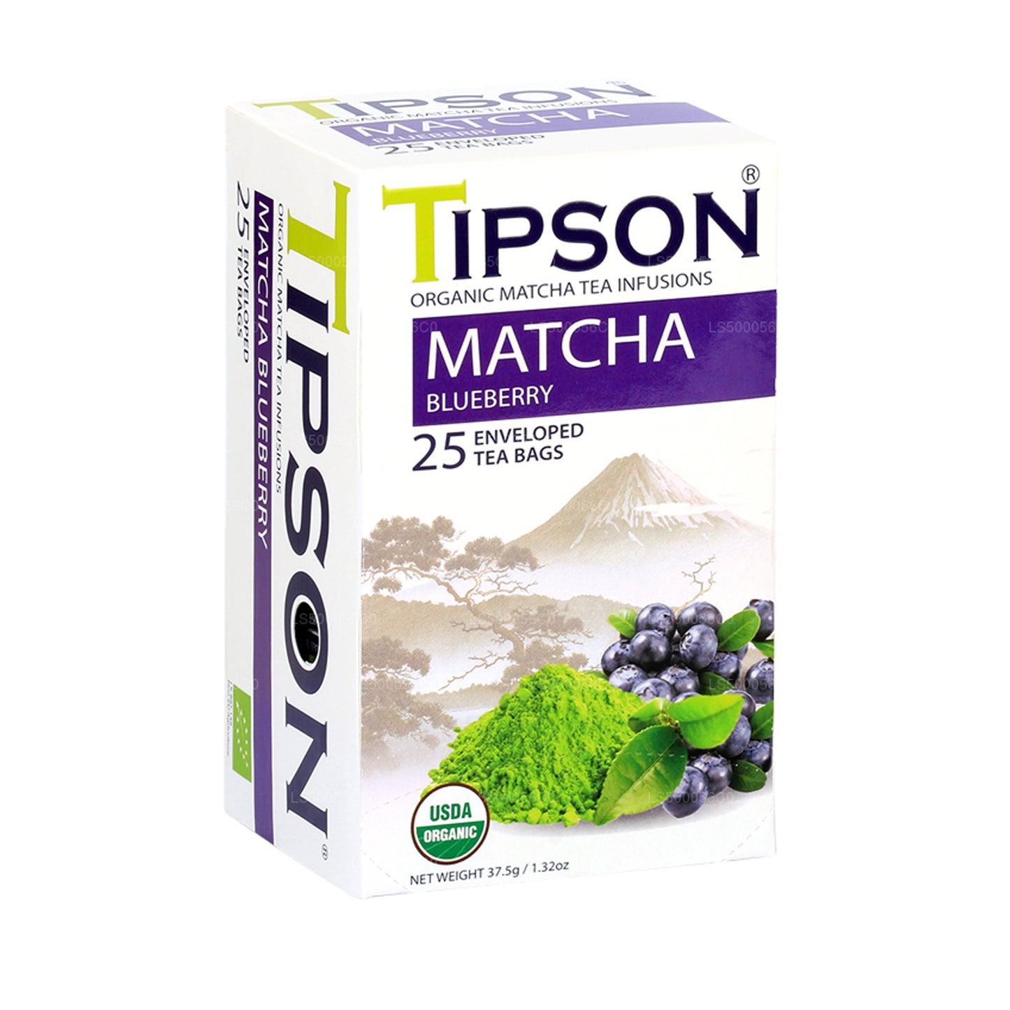 Tipson Tea Biologische Matcha Bosbes (37,5 g)