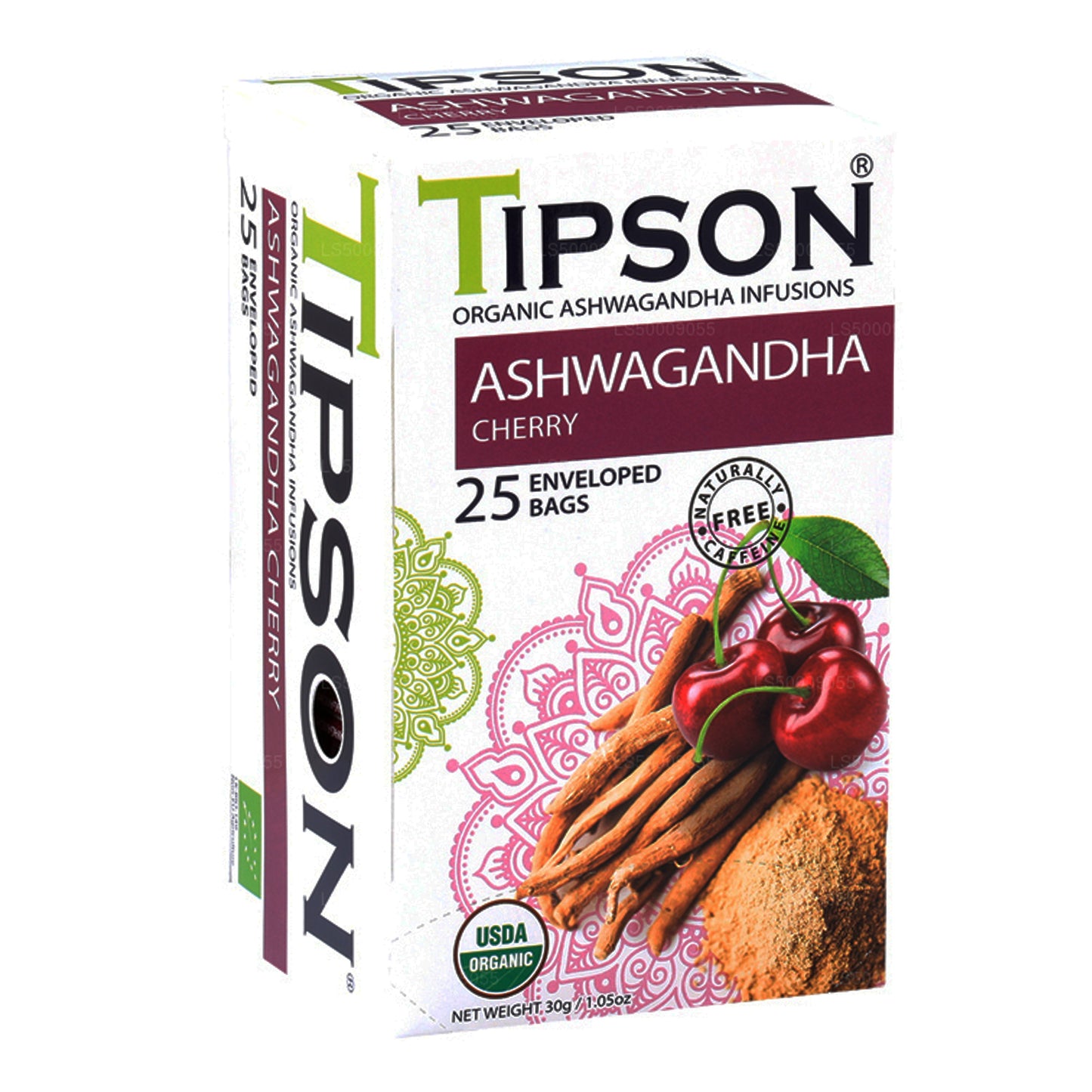 Tipson Tea Biologische Ashwagandha met kers (30 g)