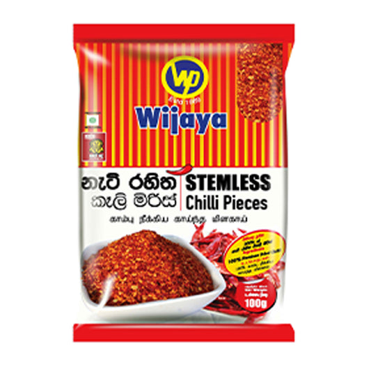 Wijaya chilipepers zonder steel (100 g)