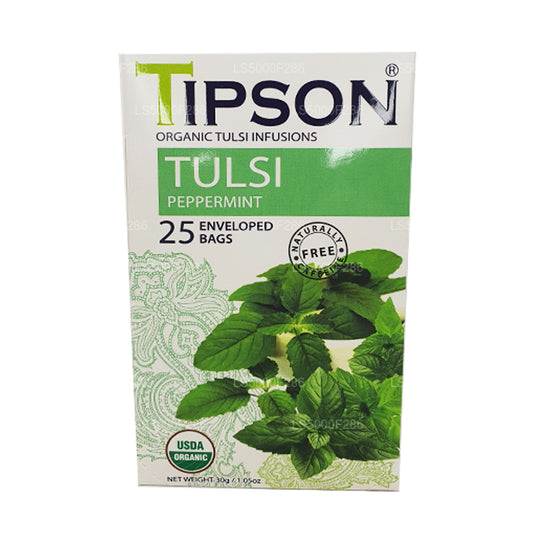 Tipson Tea biologische tulsi met pepermunt (30 g)