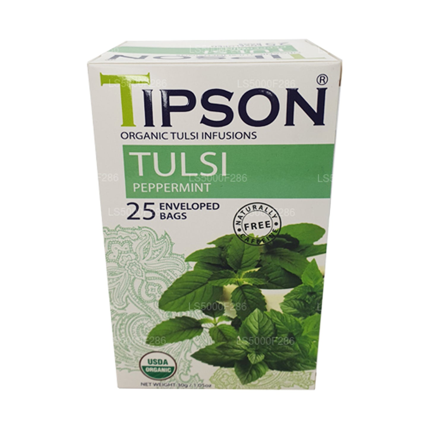 Tipson Tea biologische tulsi met pepermunt (30 g)