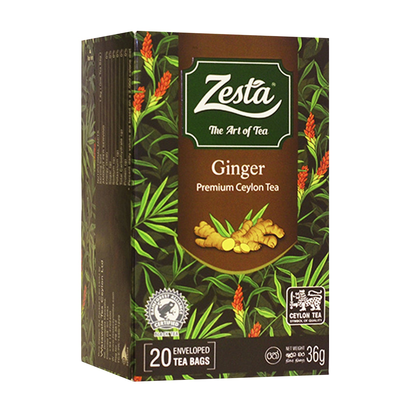 Zesta Ginger Premium Ceylon-thee (36 g) 20 theezakjes