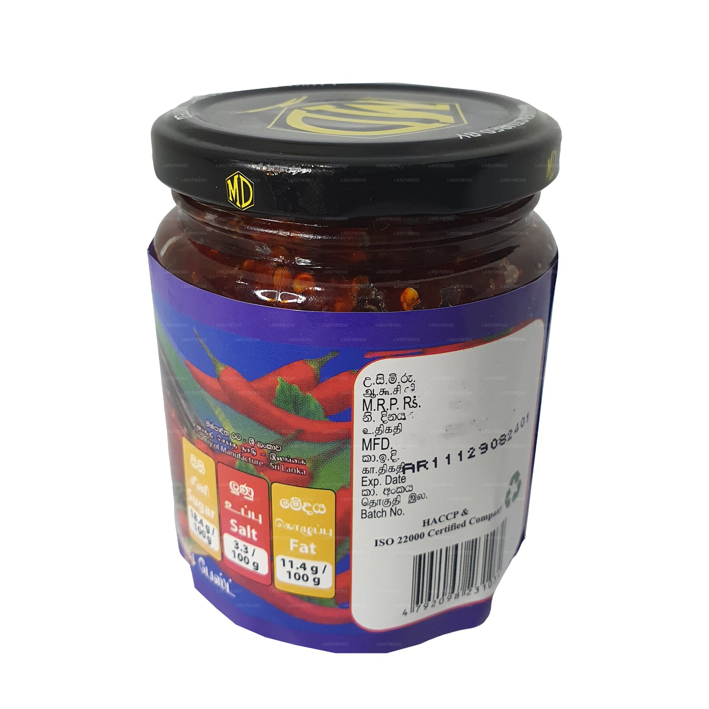 MD Chinese chilipasta met maldivievis (270 g)