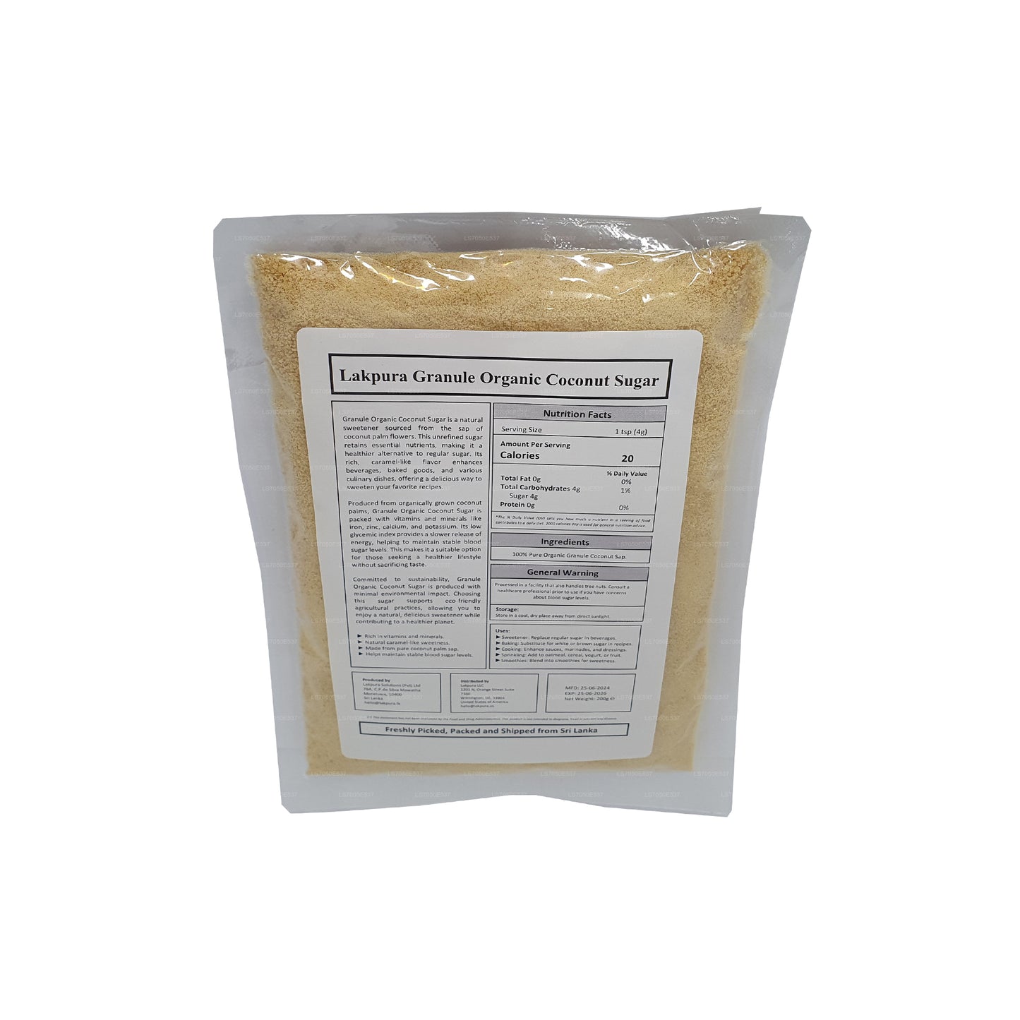 Lakpura Granule biologische kokossuiker