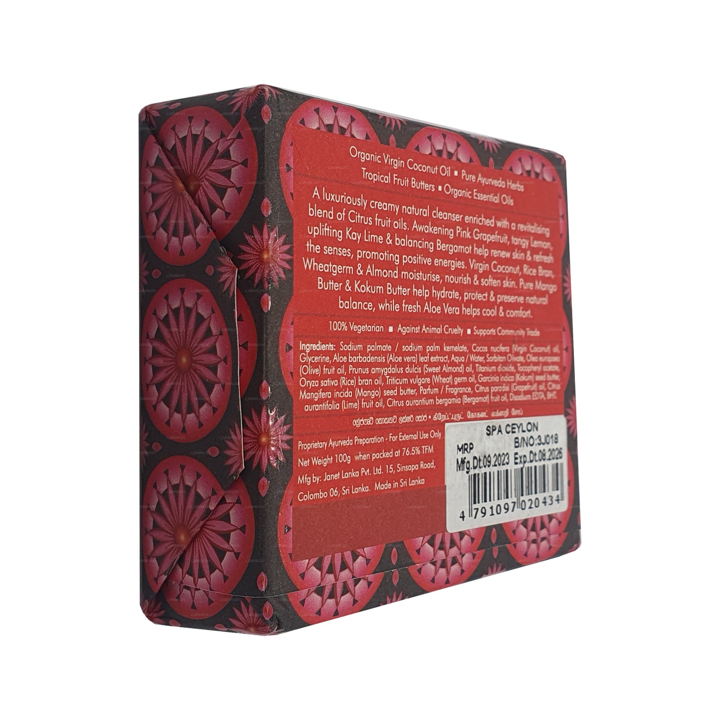 Spa Ceylon Grapefruit Coconut Luxe Zeep (100 g)