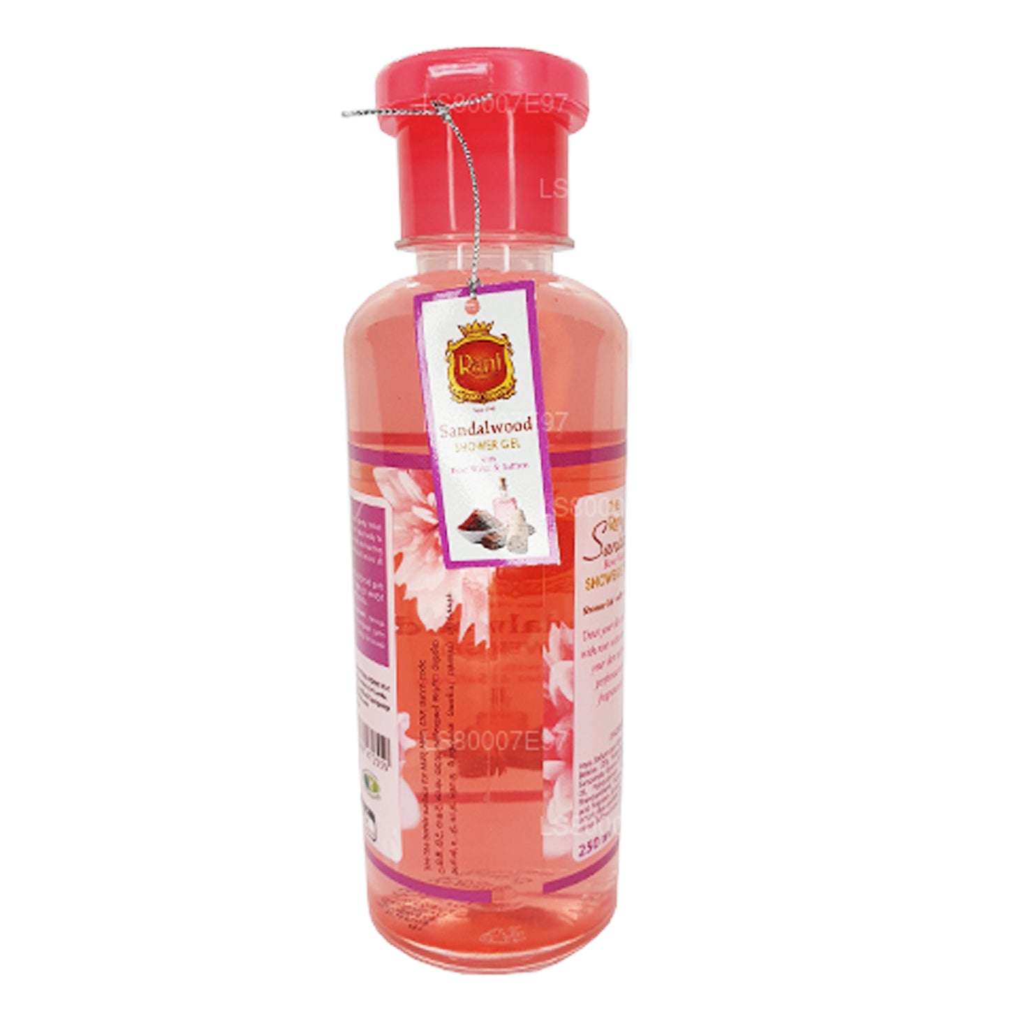 Swadeshi Rani Sandalwood douchegel rozenwater en saffraan (250 ml)