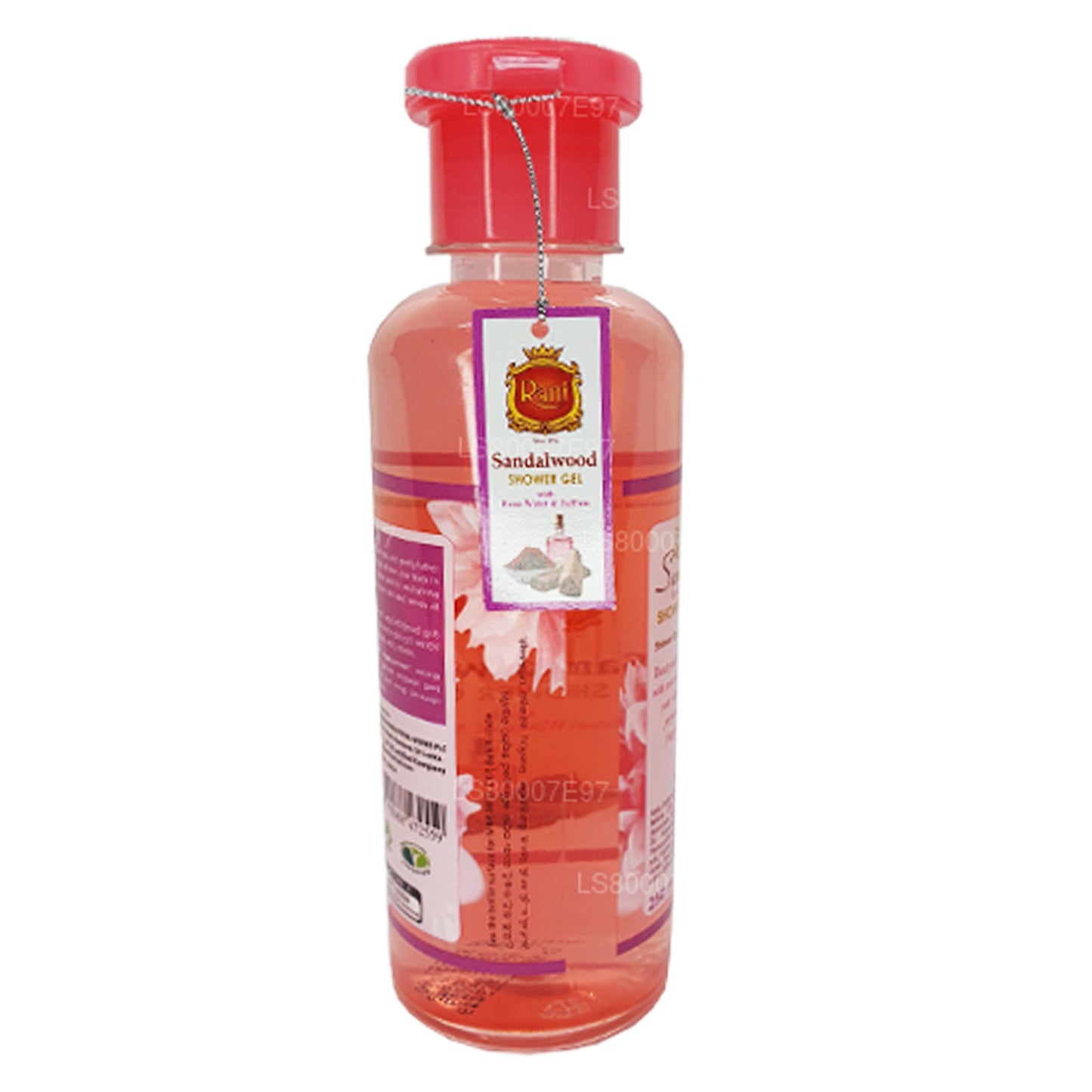 Swadeshi Rani Sandalwood douchegel rozenwater en saffraan (250 ml)