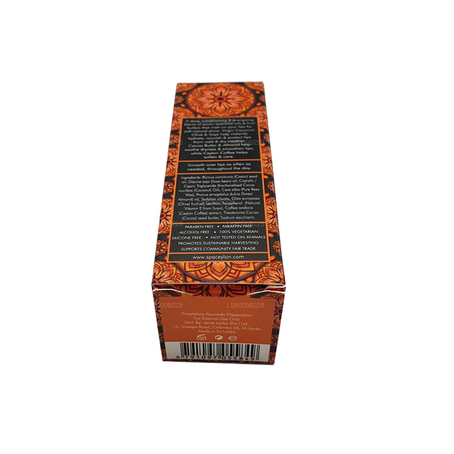 Spa Ceylon Ceylon Lippenbalsem met koffie en cacao (10 g)