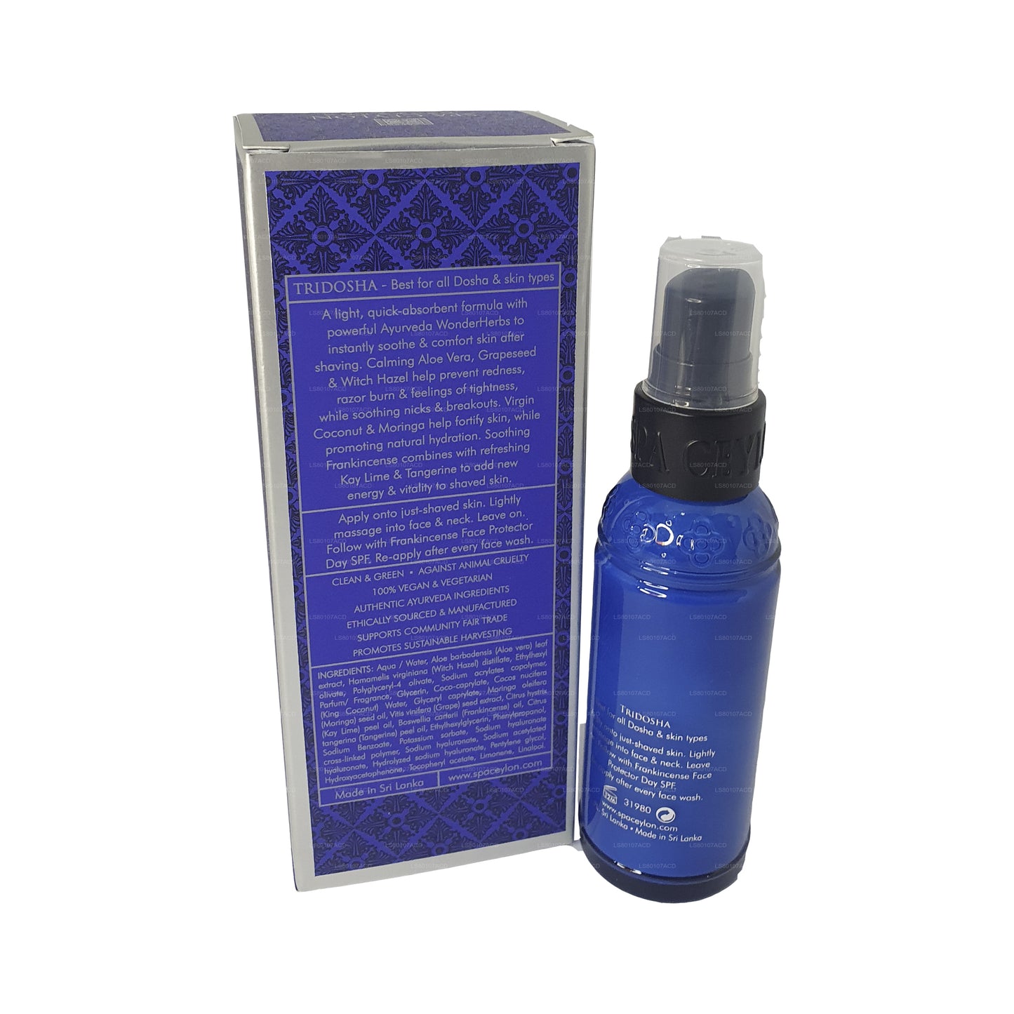 Spa Ceylon Frankincense Rituals voor mannen gezichtsbalsem voor na het scheren (60 ml)