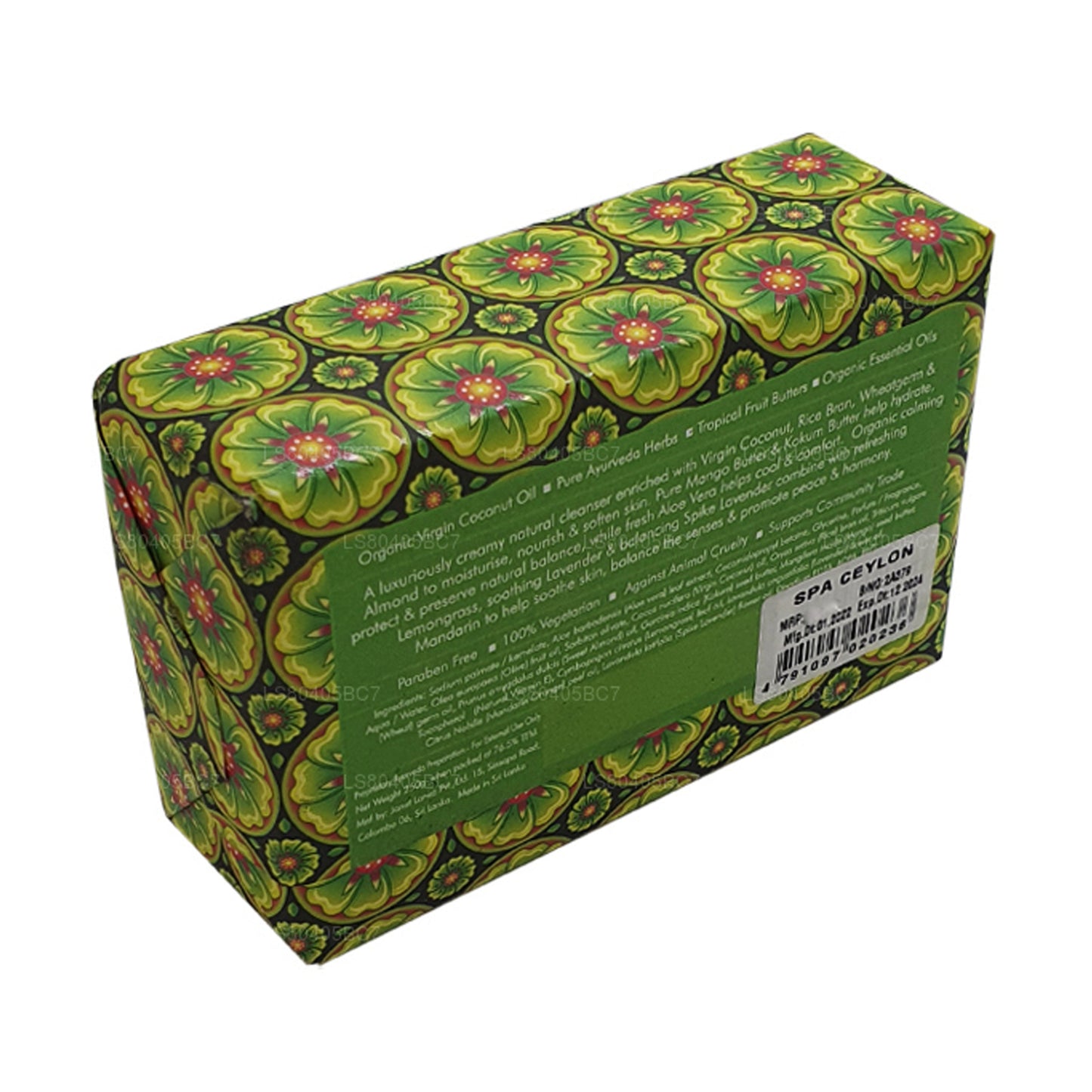 Spa Ceylon Lemongrass Mandarijn luxe zeep (250 g)