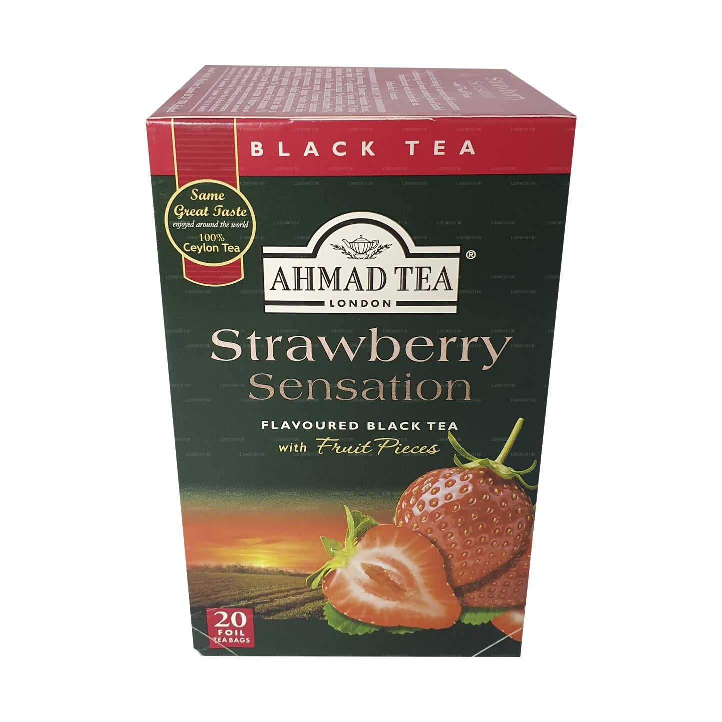 Ahmad Tea Strawberry 20 theezakjes met folie (40 g)