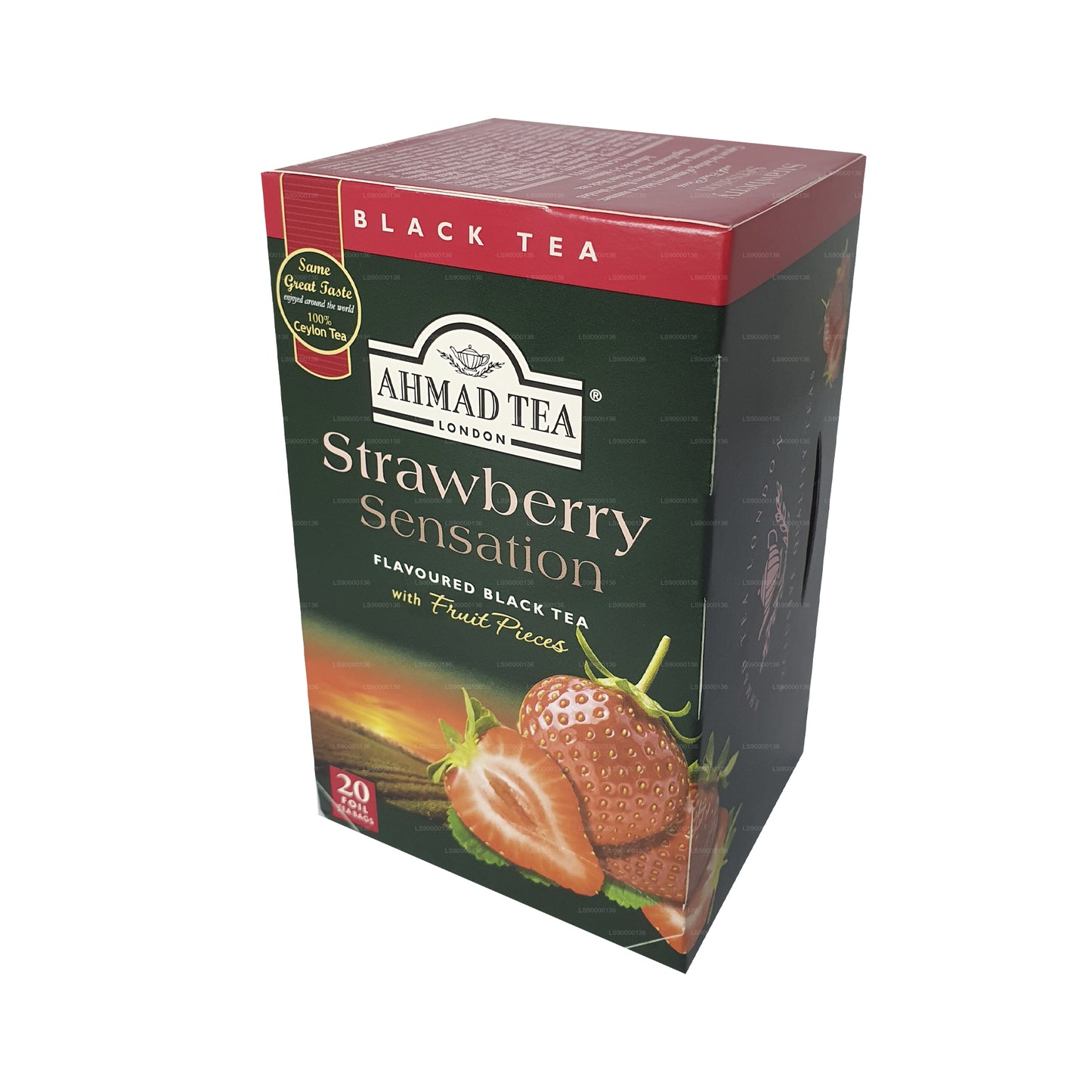 Ahmad Tea Strawberry 20 theezakjes met folie (40 g)