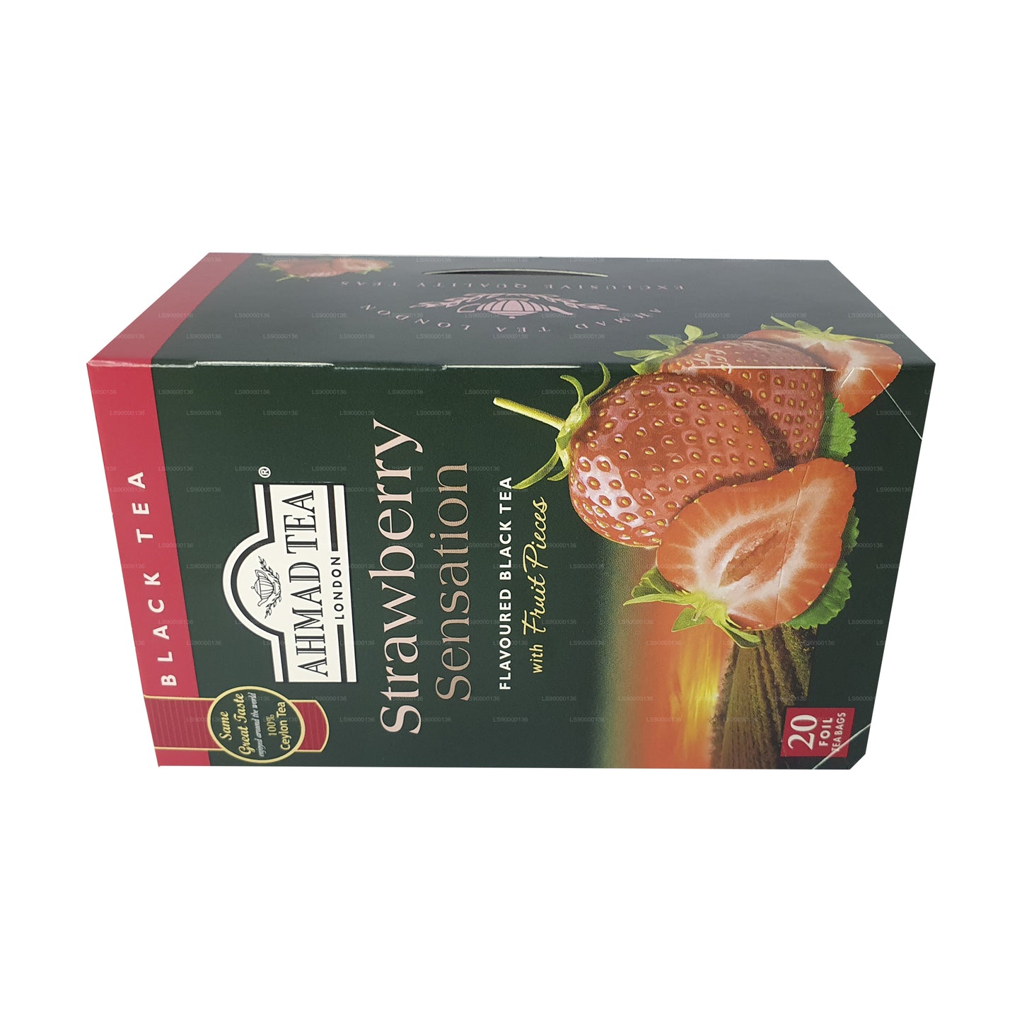 Ahmad Tea Strawberry 20 theezakjes met folie (40 g)