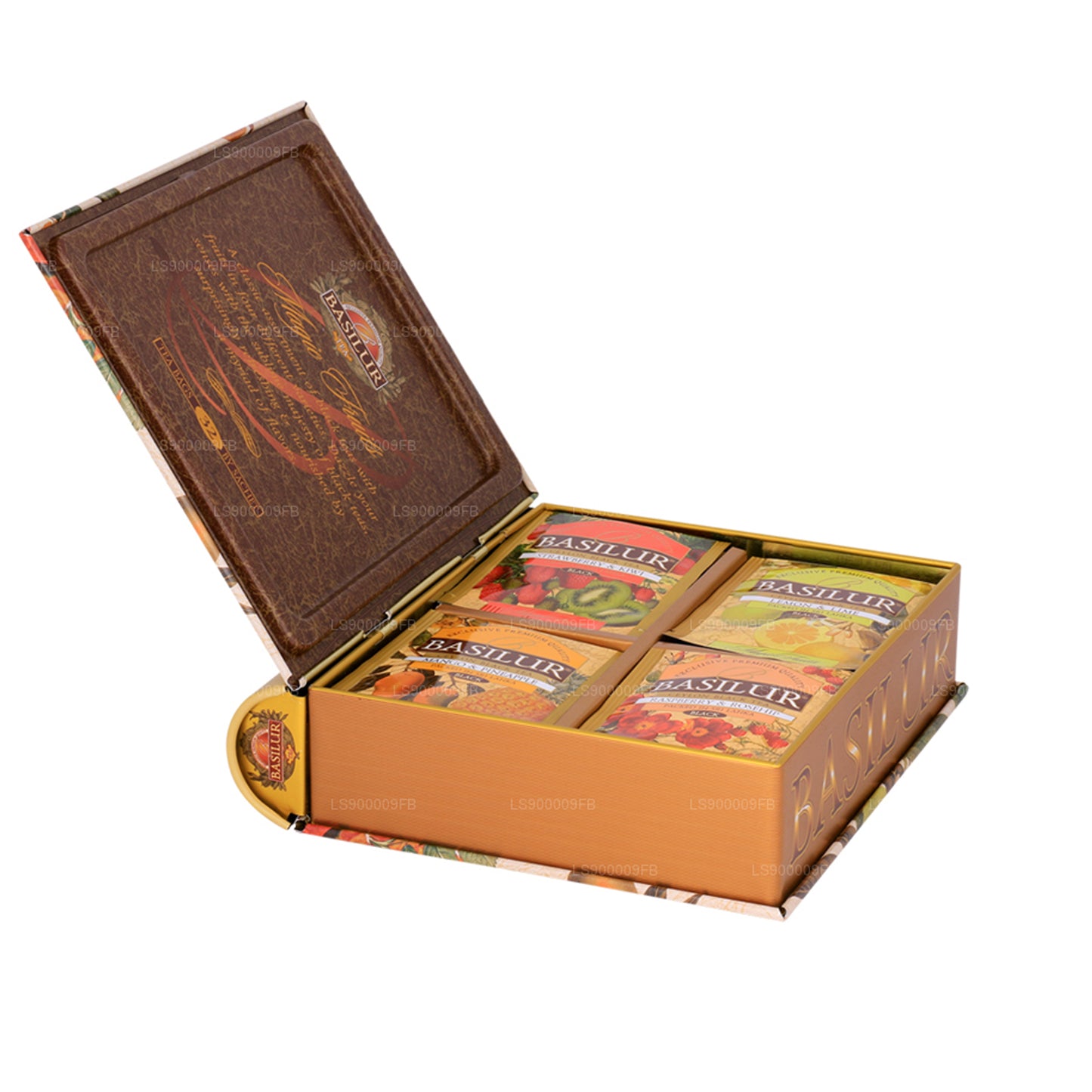 Basilur Theeboek „Magic Fruits Assorted” (64 g) Caddy