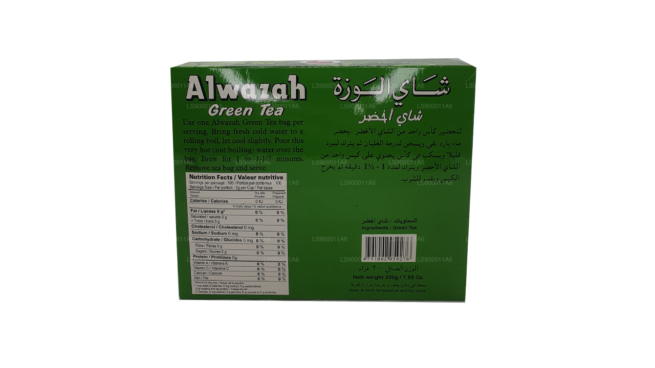 Alwazah groene thee 100 theezakjes (200 g)