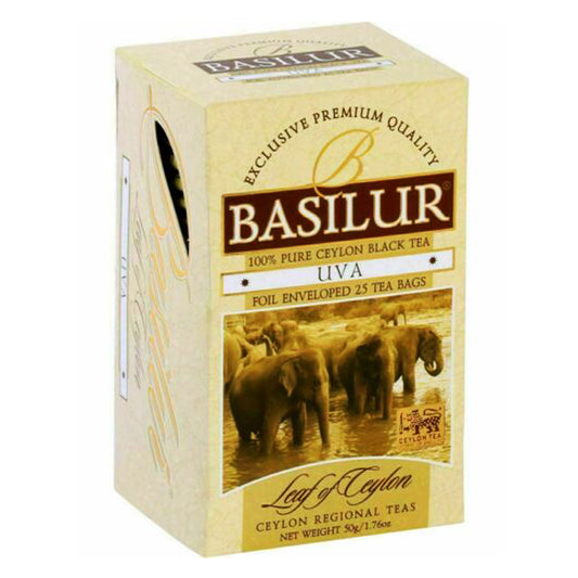 Basilur Uva Pure Ceylon zwarte thee 25 theezakjes (50 g)