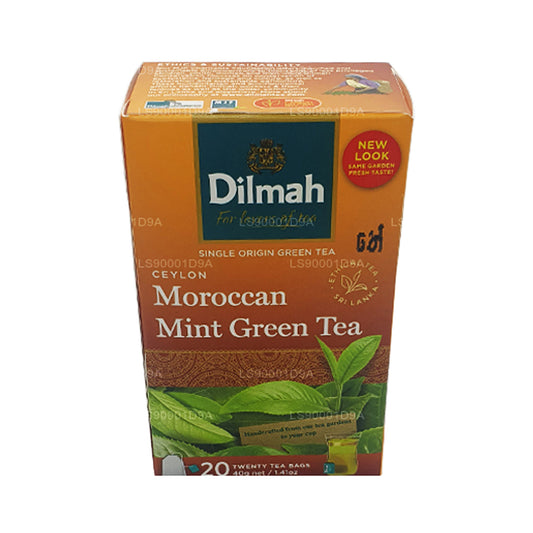Dilmah Ceylon Marokkaanse muntgroene thee (40 g) 20 theezakjes