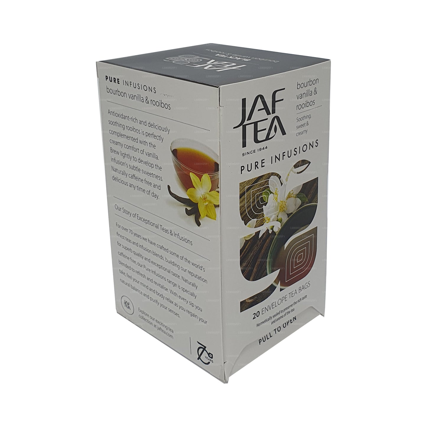 Jaf Tea Pure Infusions Collection Bourbon Vanilla Rooibos (30 g) 20 theezakjes