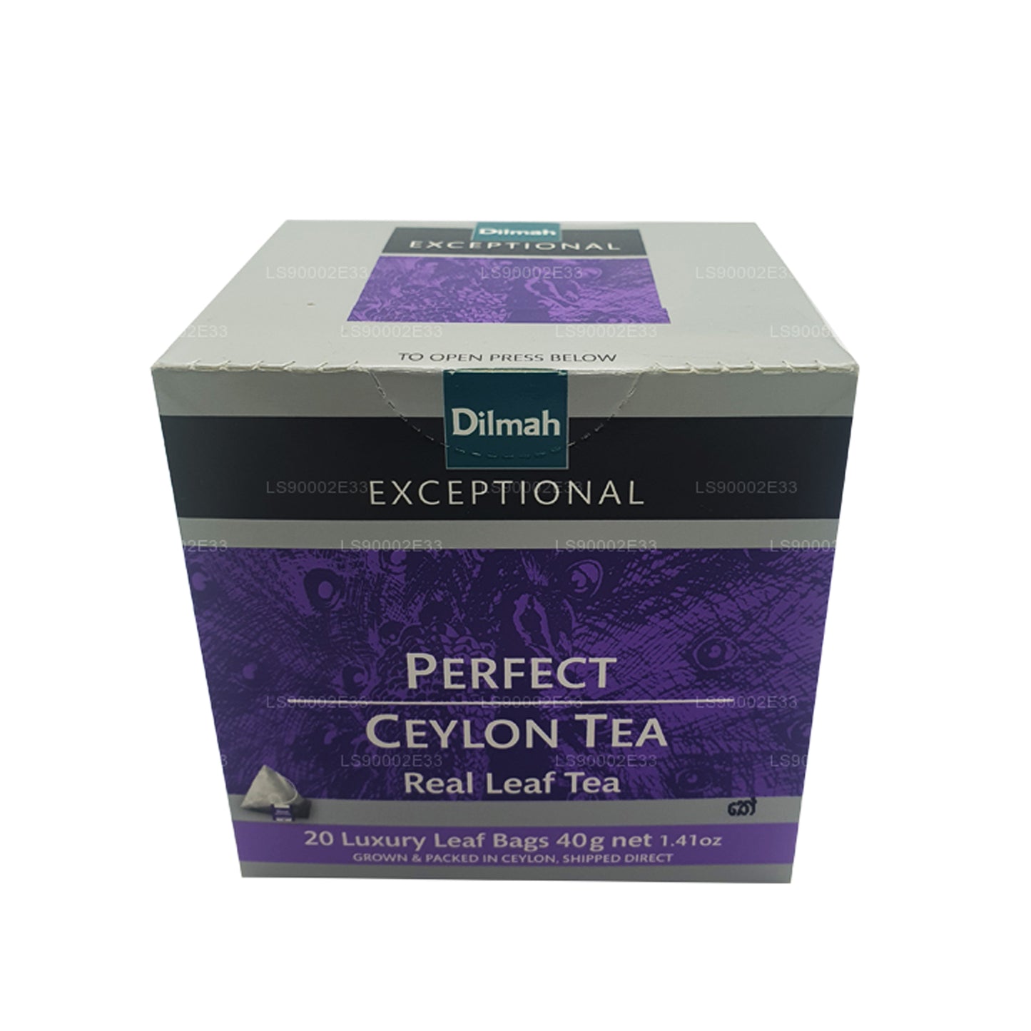 Dilmah uitzonderlijke perfecte Ceylon-thee met echte bladeren (40 g) zakjes met 20 tags