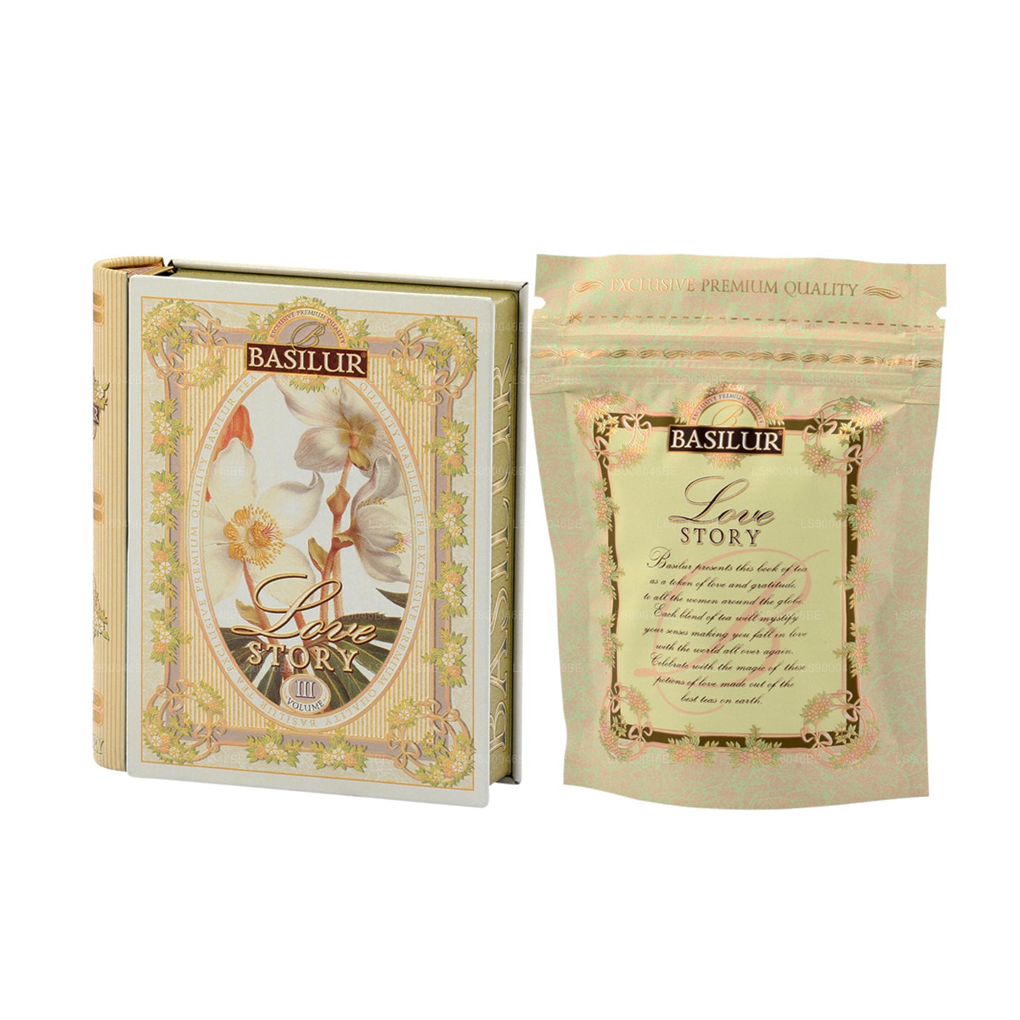 Basilur „Miniature Tea Book - Love Story Volume III” (10 g) Caddy