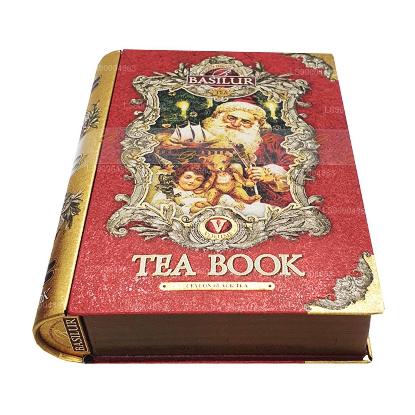 Basilur Festival „Theeboek Volume V - Rood” (100 g) Caddy