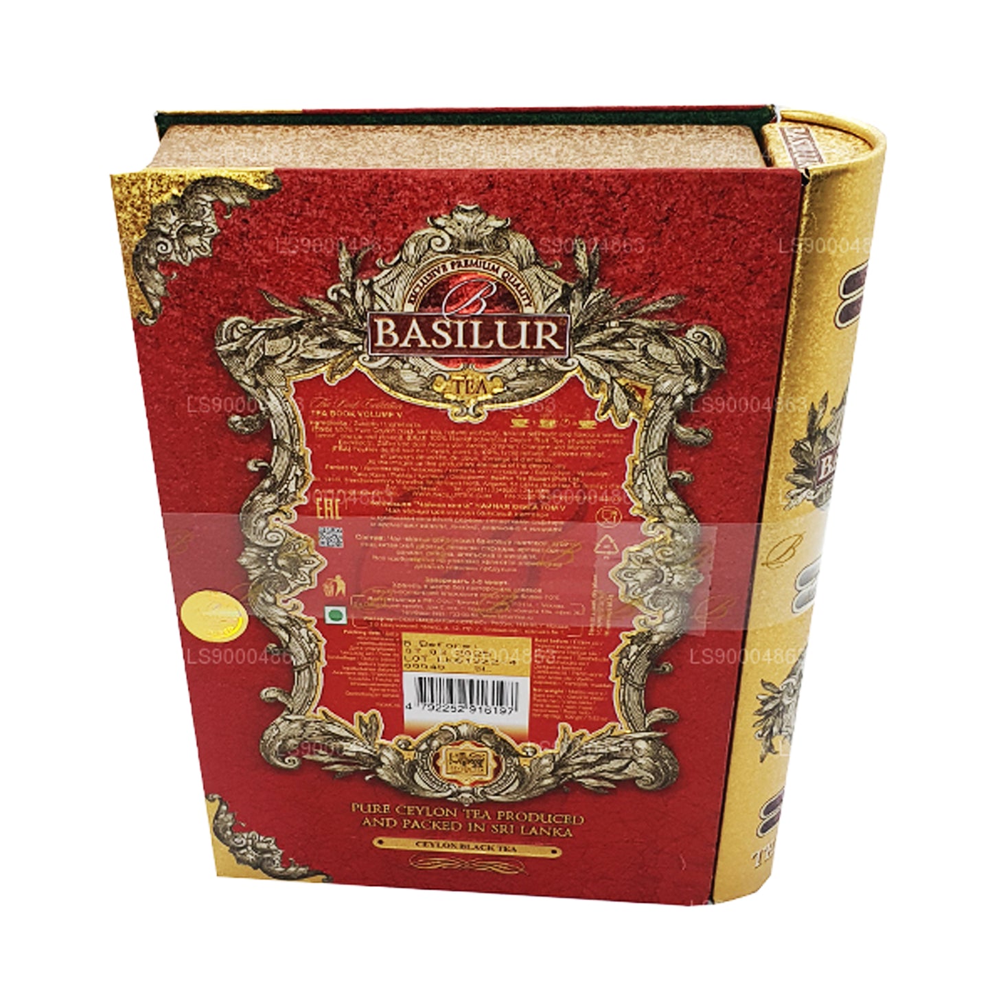 Basilur Festival „Theeboek Volume V - Rood” (100 g) Caddy