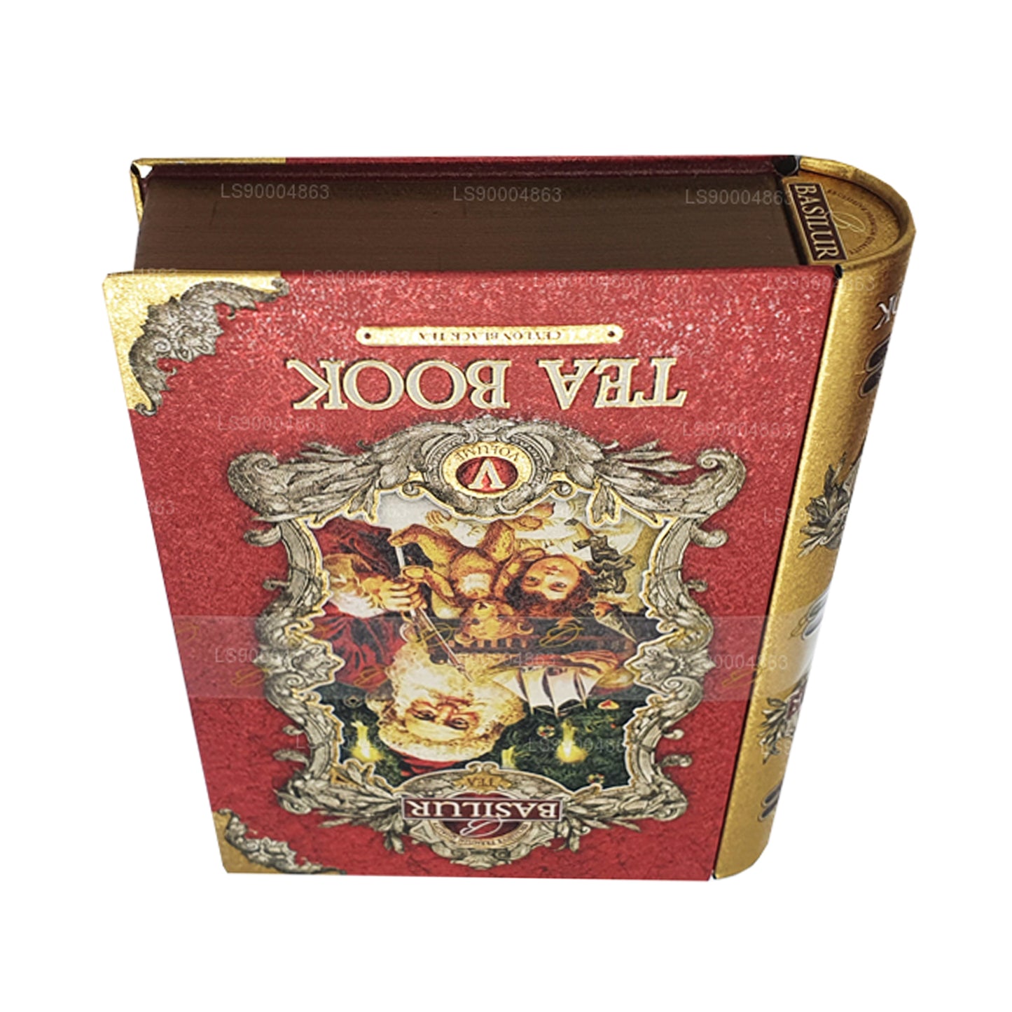 Basilur Festival „Theeboek Volume V - Rood” (100 g) Caddy