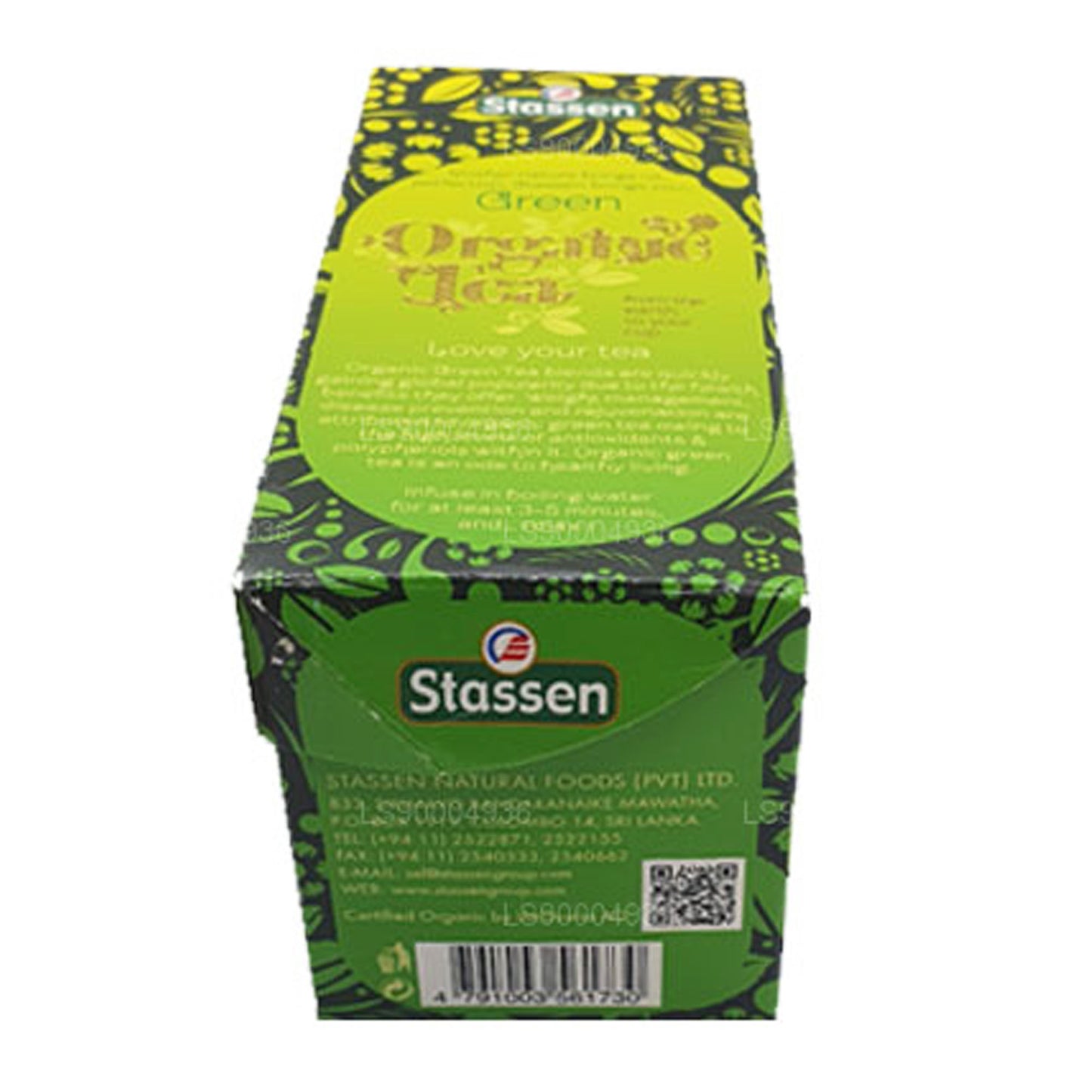 Stassen groene biologische thee (50 g) 25 theezakjes