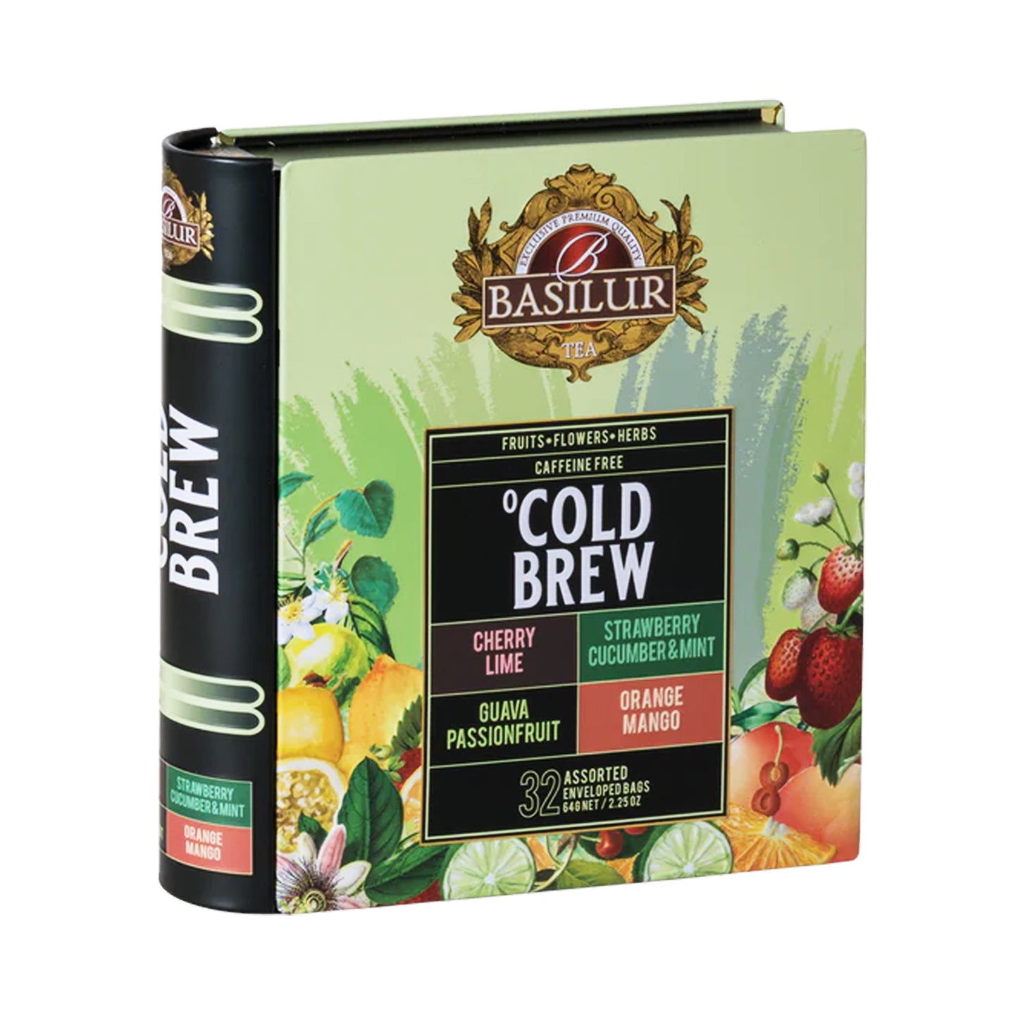 Basilur Cold Brew geassorteerd theeboek (60 g) 32 theezakjes