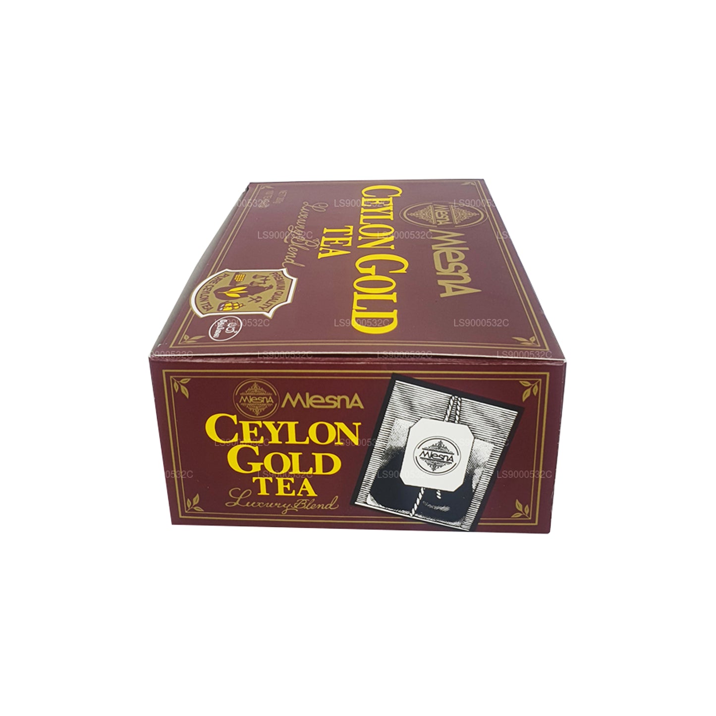 Mlesna Tea Ceylon Gold 100 theezakjes (200 g) Koord en label