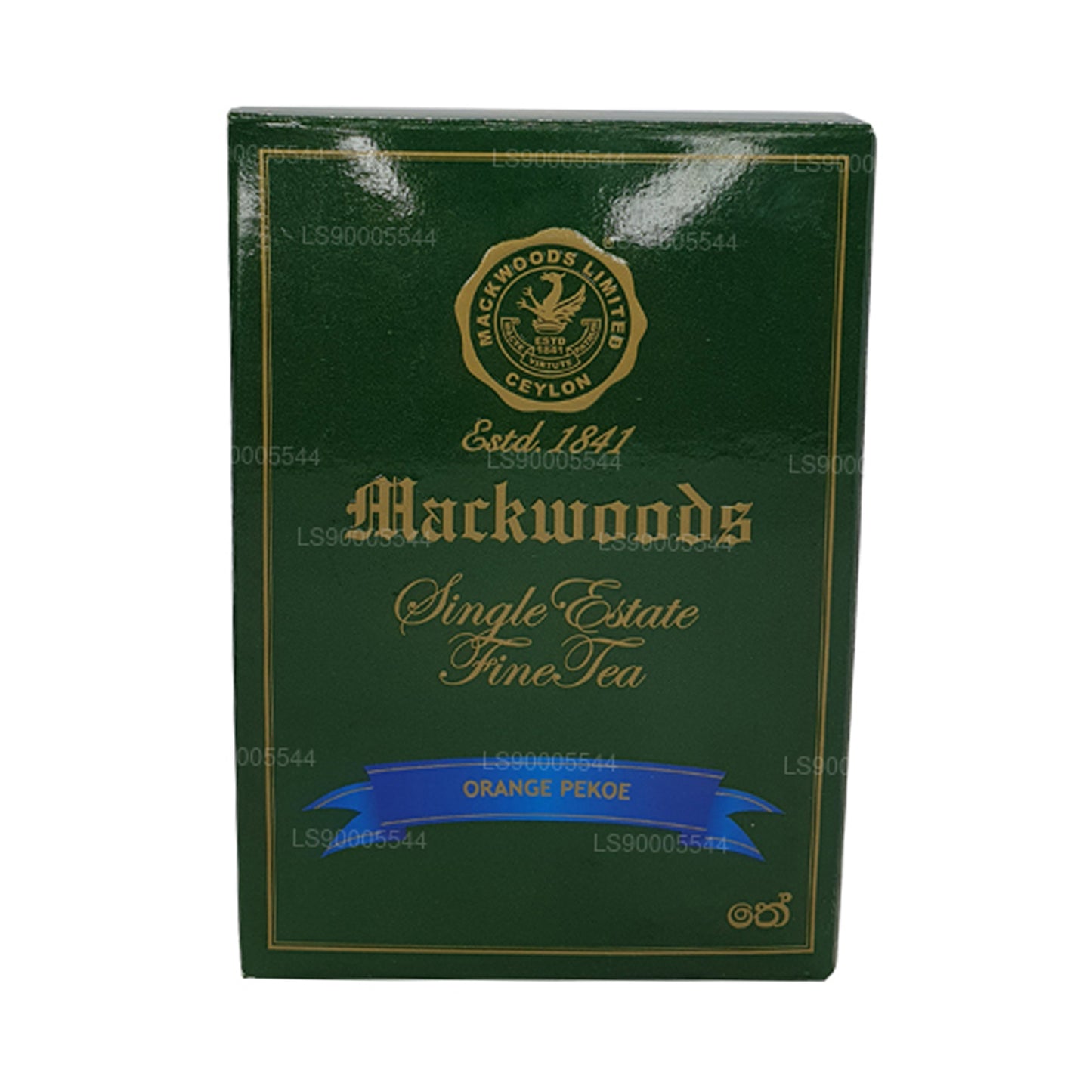 Mackwoods Single Estate, losse bladeren, sinaasappelpekoe (op) in een doos (100 g)