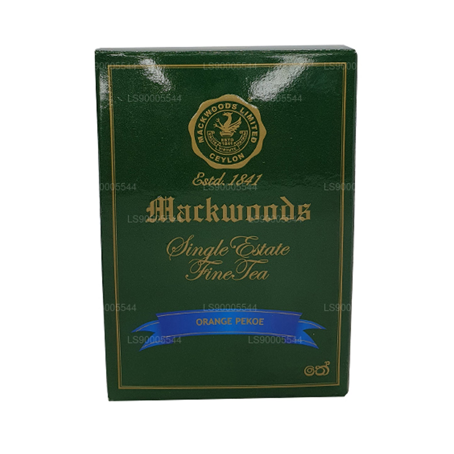 Mackwoods Single Estate, losse bladeren, sinaasappelpekoe (op) in een doos (100 g)