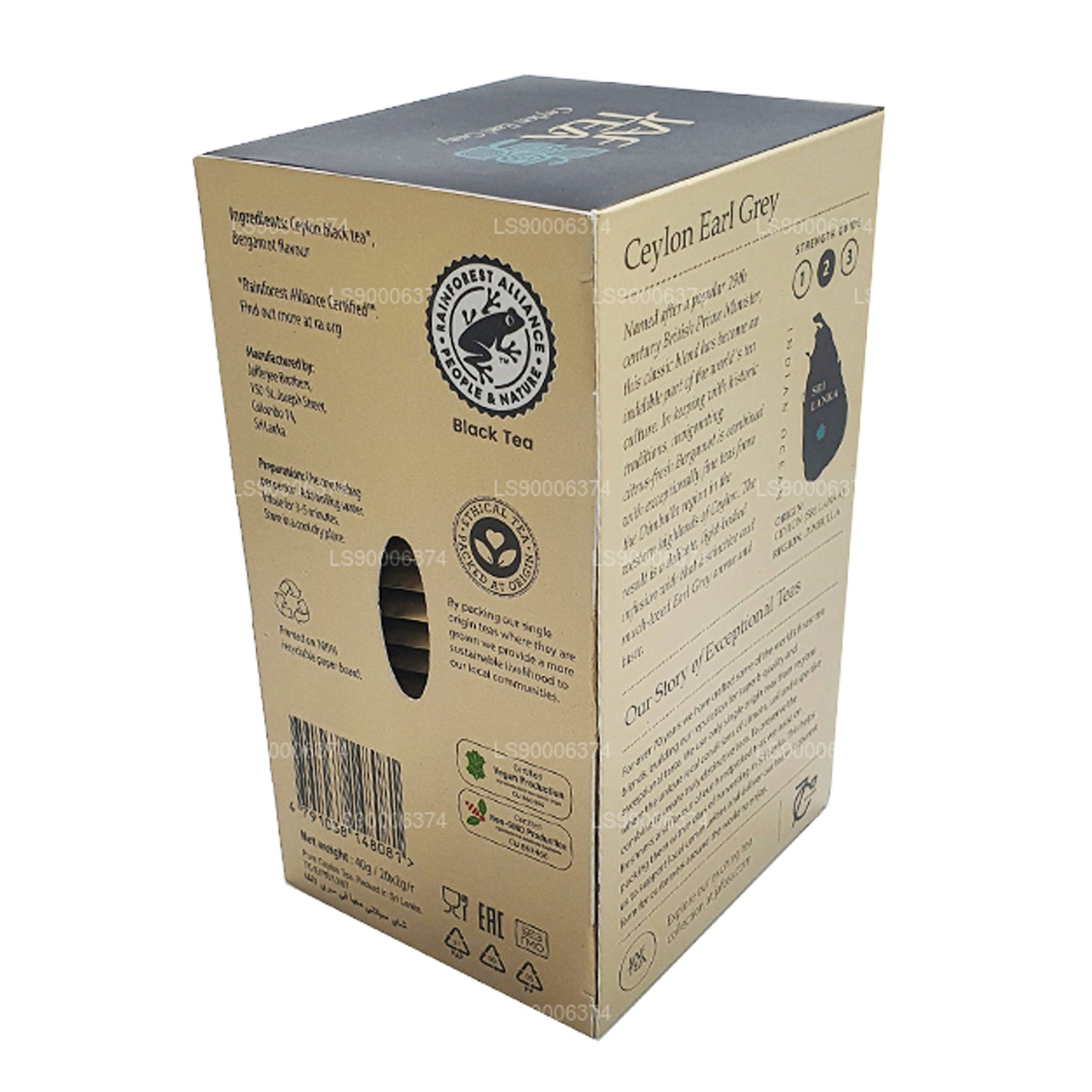 Jaf Tea Ceylon Earl Grey (40 g) 20 theezakjes