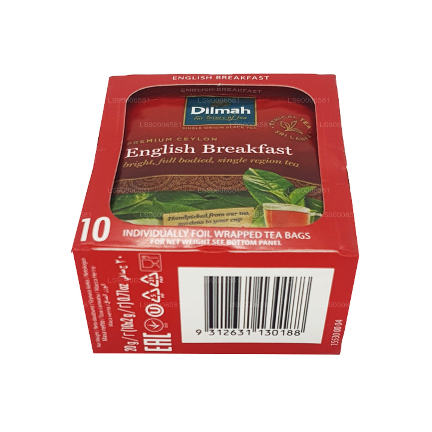 Dilmah Engelse ontbijtthee (20 g) 10 individueel in folie verpakte theezakjes