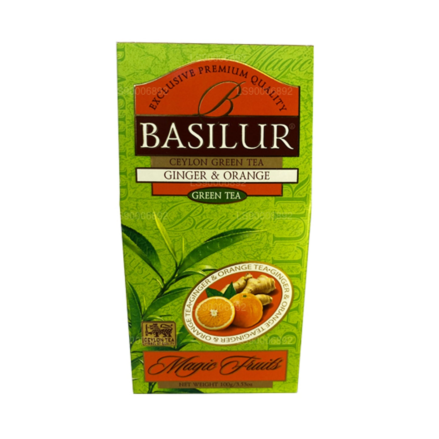 Basilur Magic groene gember en sinaasappel (100 g)