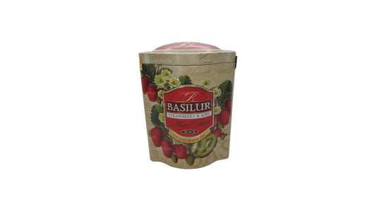 Basilur Magic Fruits Tin Caddy met aardbeien en kiwi (100 g)