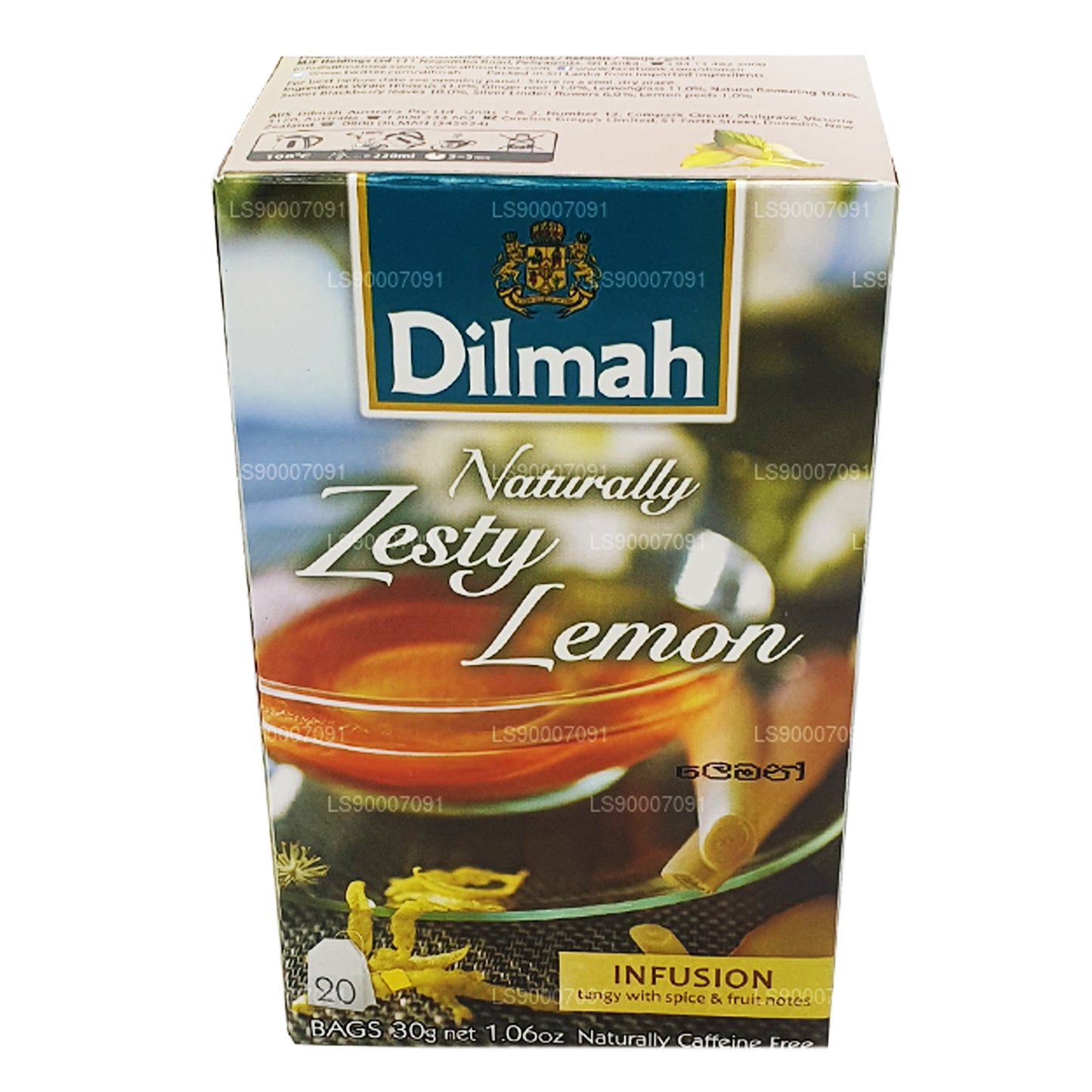 Dilmah Naturally Zesty Lemon (30 g) 20 theezakjes