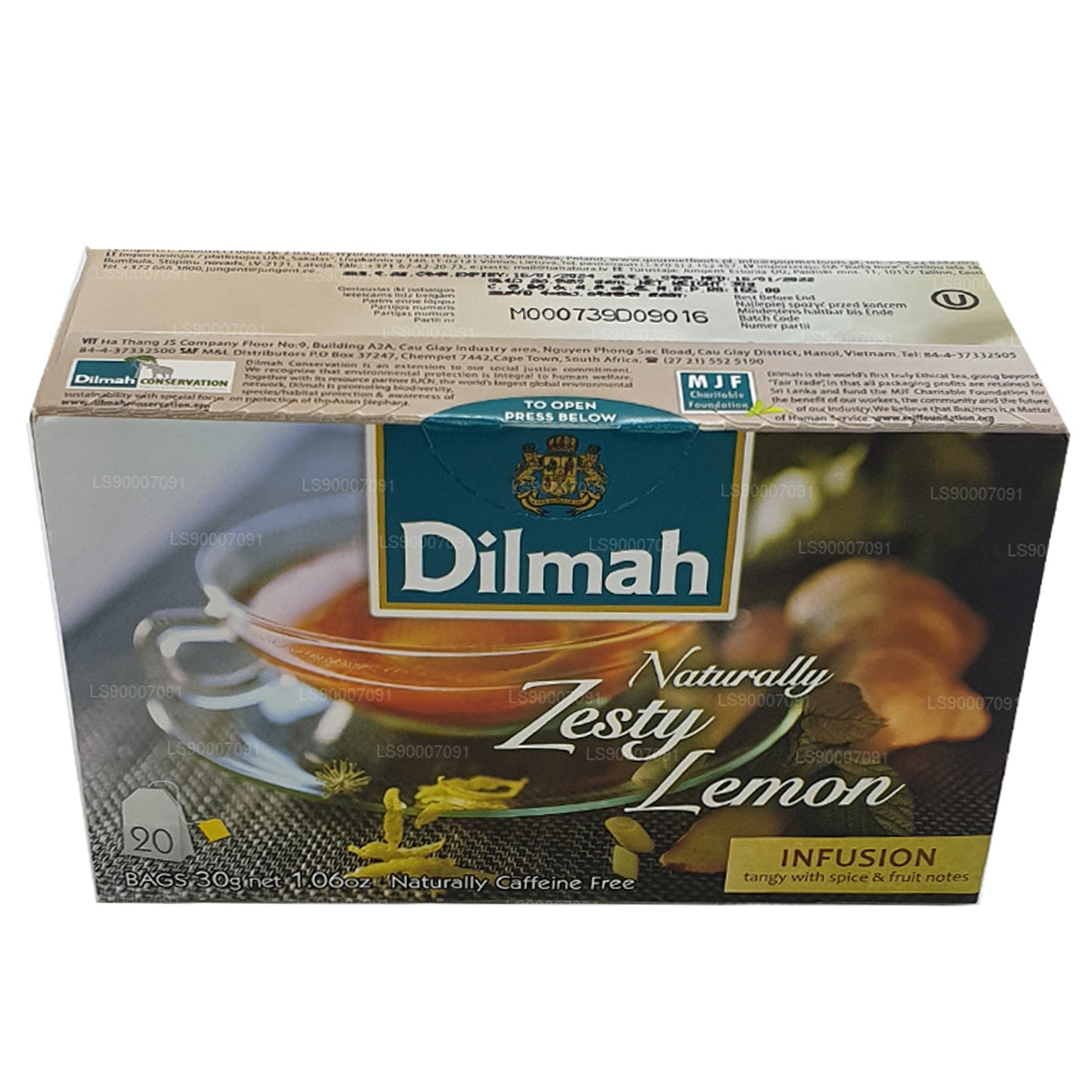 Dilmah Naturally Zesty Lemon (30 g) 20 theezakjes