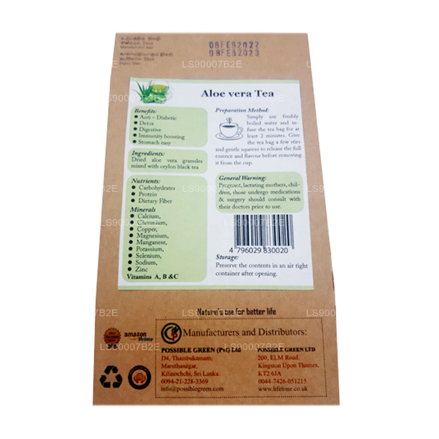 Lifetone Aloë Vera-thee (40 g)